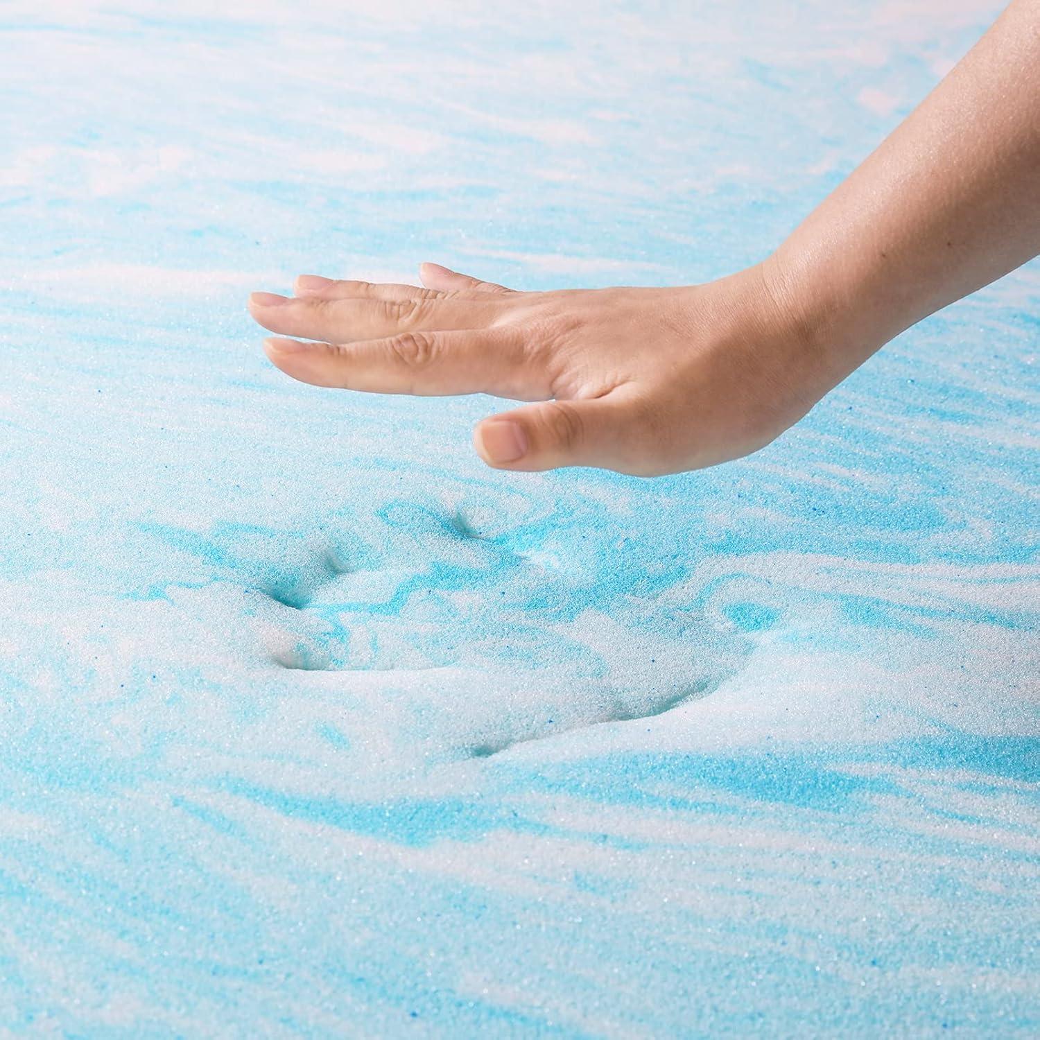 Mattress Topper, Queen Size Memory Foam Mattress Topper,Pressure Relief for Back Pain, 4 Inches