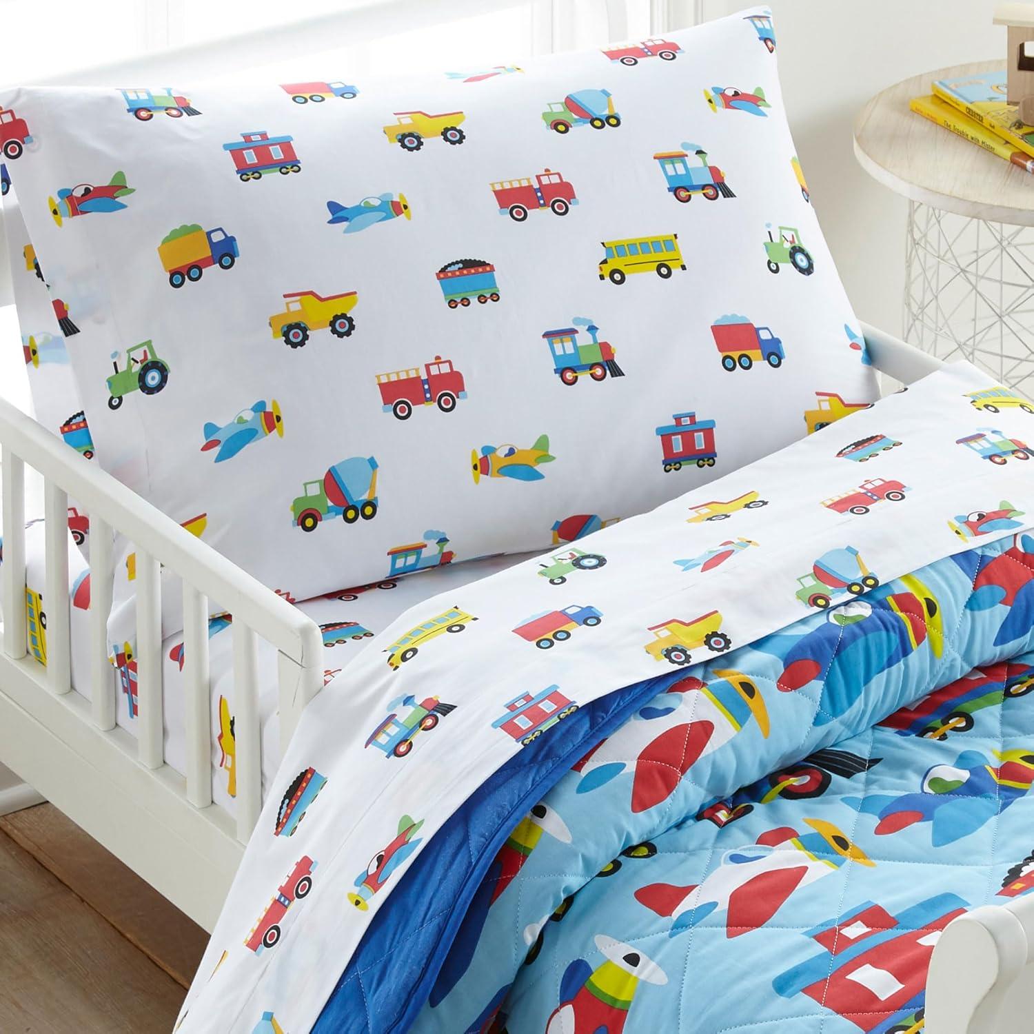 Wildkin Trains, Planes & Trucks Microfiber Pillowcase - Standard