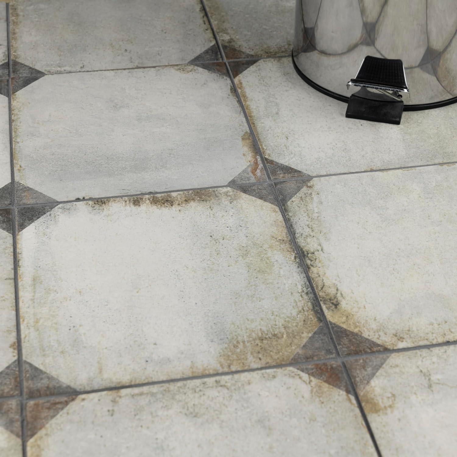 Rustic Beige and Gray Porcelain Floor and Wall Tile