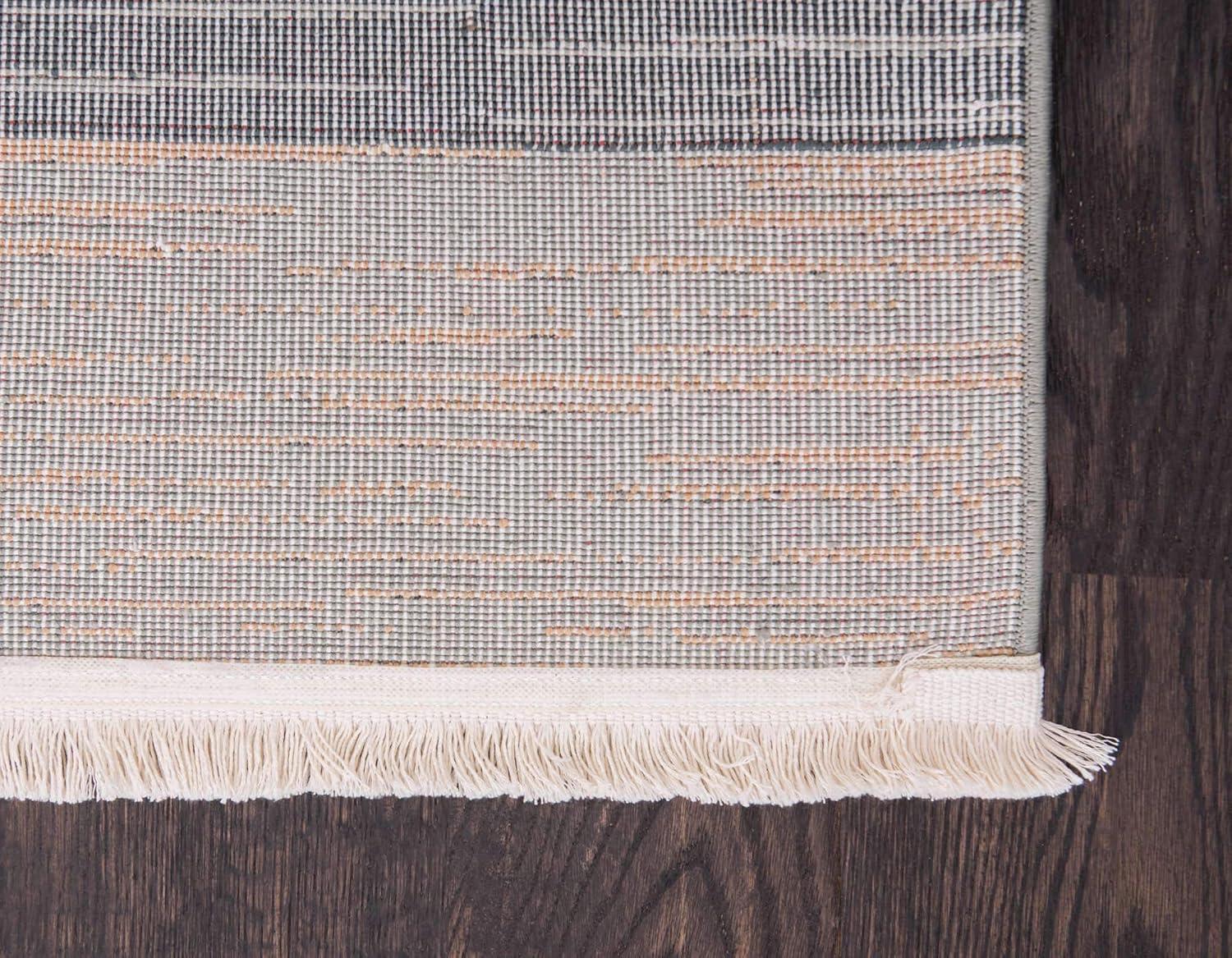 Unique Loom Fars Collection Area Rug - Jordan (5' 1" x 8' Rectangle Blue/Light Blue)