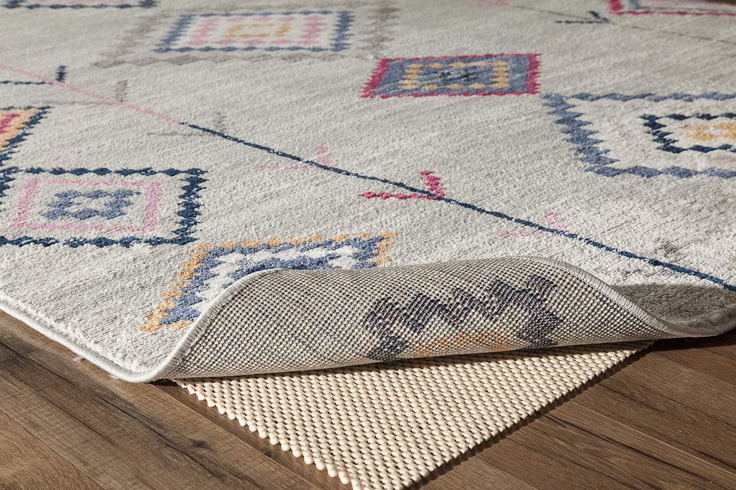 Rugs America Soleil BR15B Light Gray Area Rug for Dining Room Rug Neutral Rug Living Room Rug Kitchen, 5'3"x7'