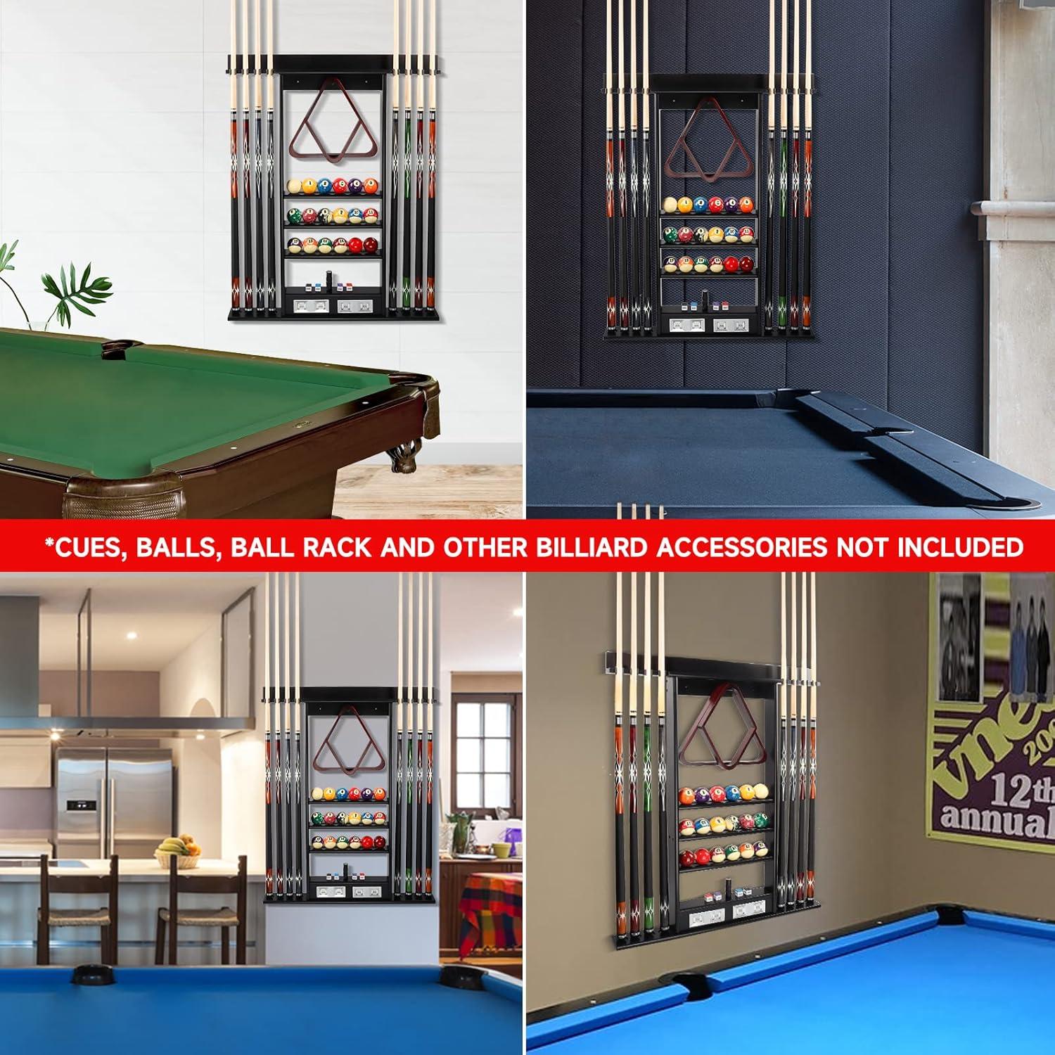 GSE Games & Sports Expert GSE Games & Sports Expert Wood Pool Cue Rack