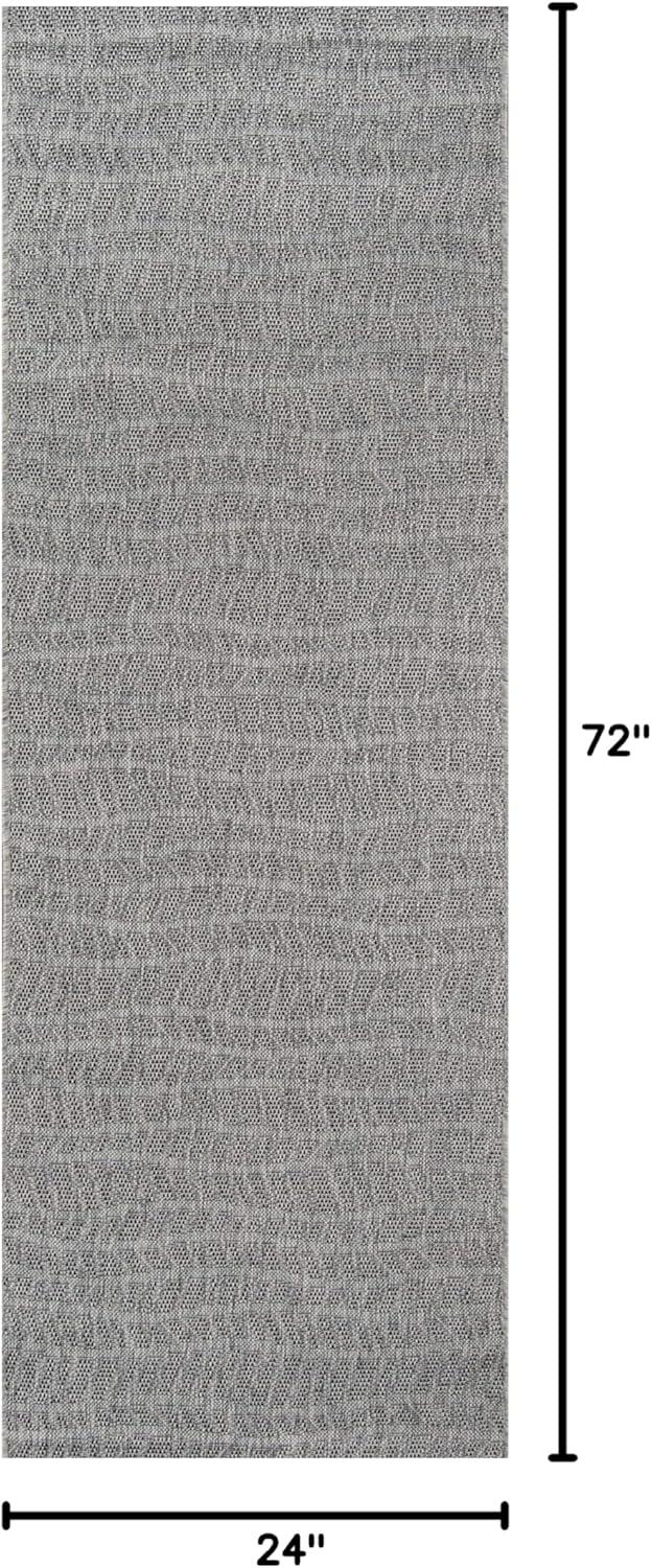 Novogratz by Momeni Villa Emilia Indoor Outdoor Grey Area Rug 2' X 6' Runner