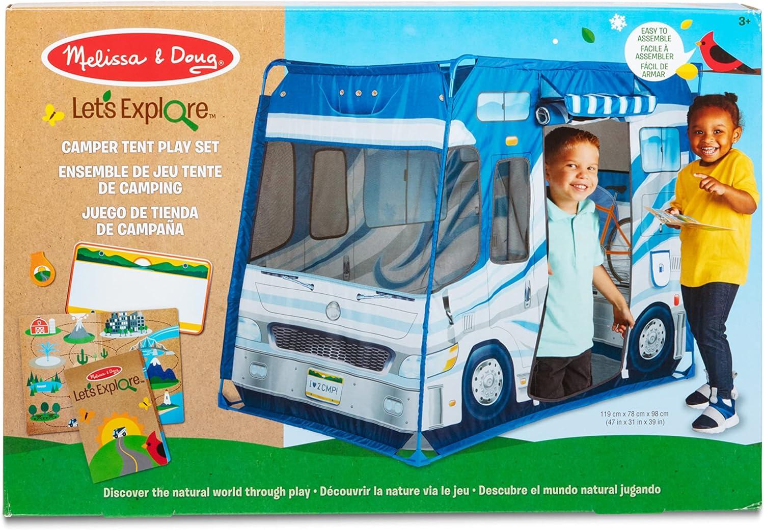 Melissa & Doug Let's Explore Camper Tent Play Set