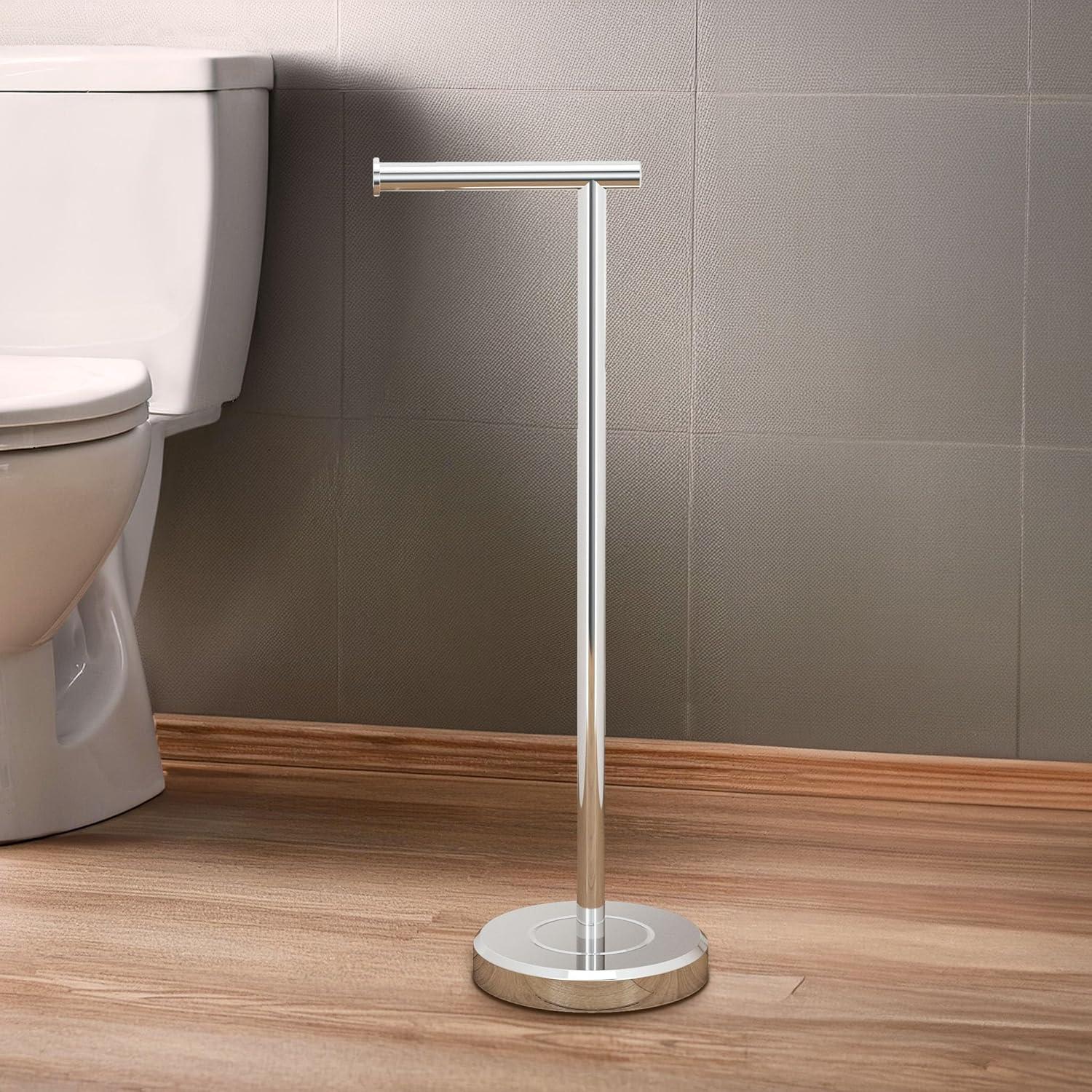 Latitude II Freestanding 22.25"H Toilet Paper Holder with Weighted Base