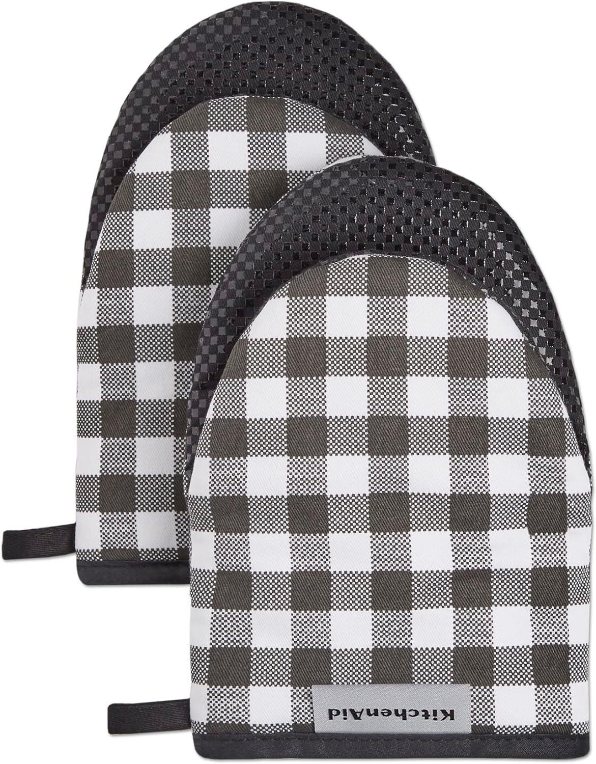 KitchenAid Gingham 2-Piece Oven Mitt (Set of 2)