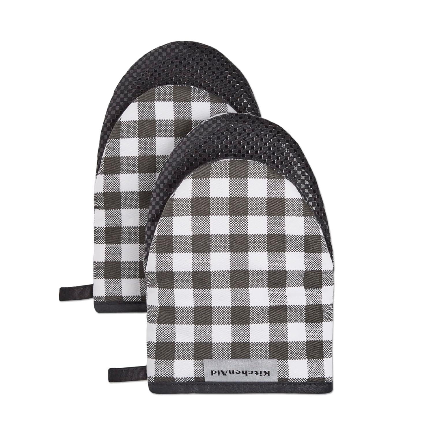 KitchenAid Gingham 2-Piece Oven Mitt (Set of 2)