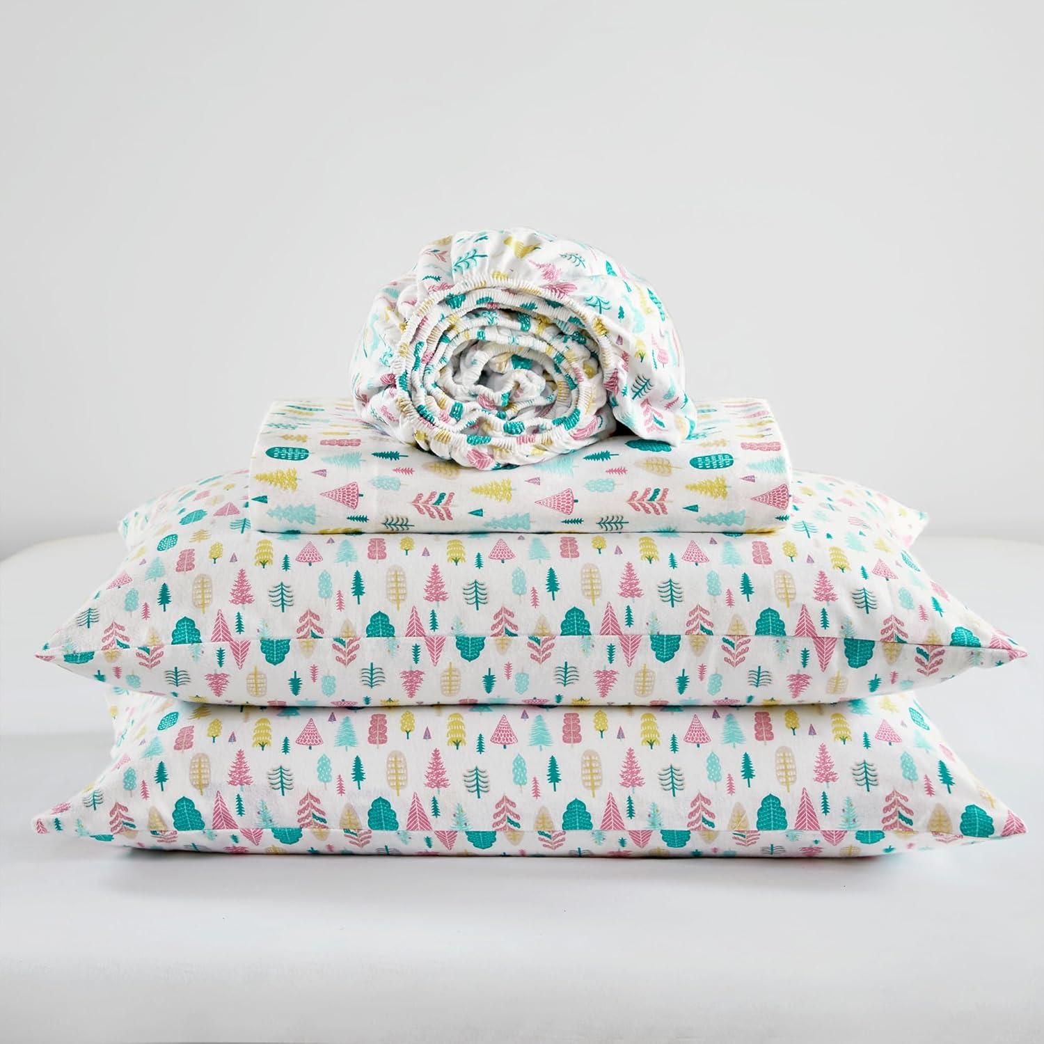 Printed Cotton Flannel Sheet Set