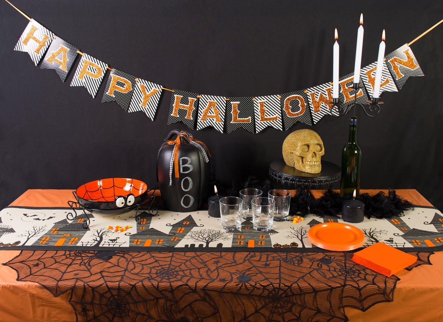 The Holiday Aisle® Turnage Haunted House Table Runner