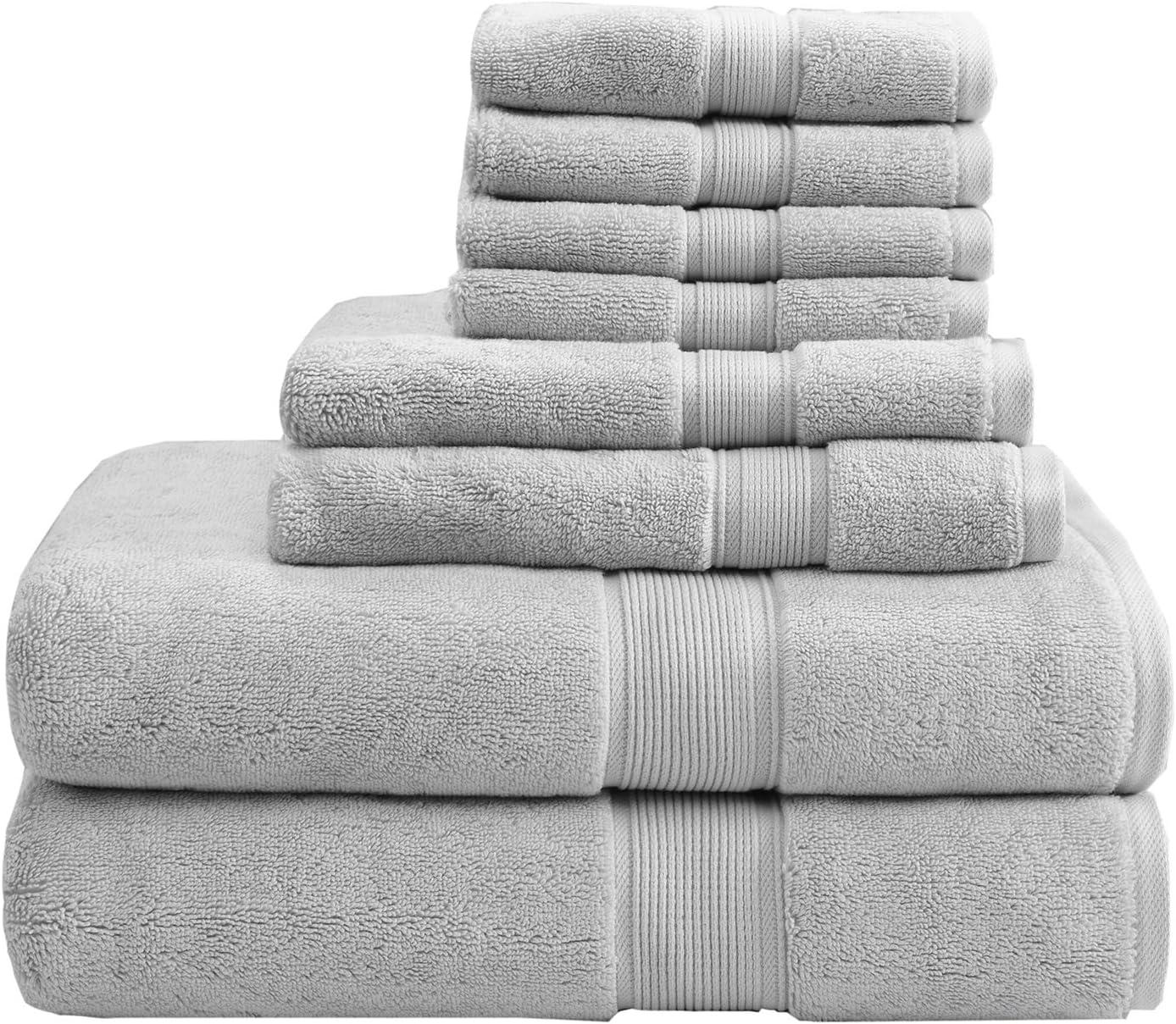 8pc Cotton Bath Towel Set