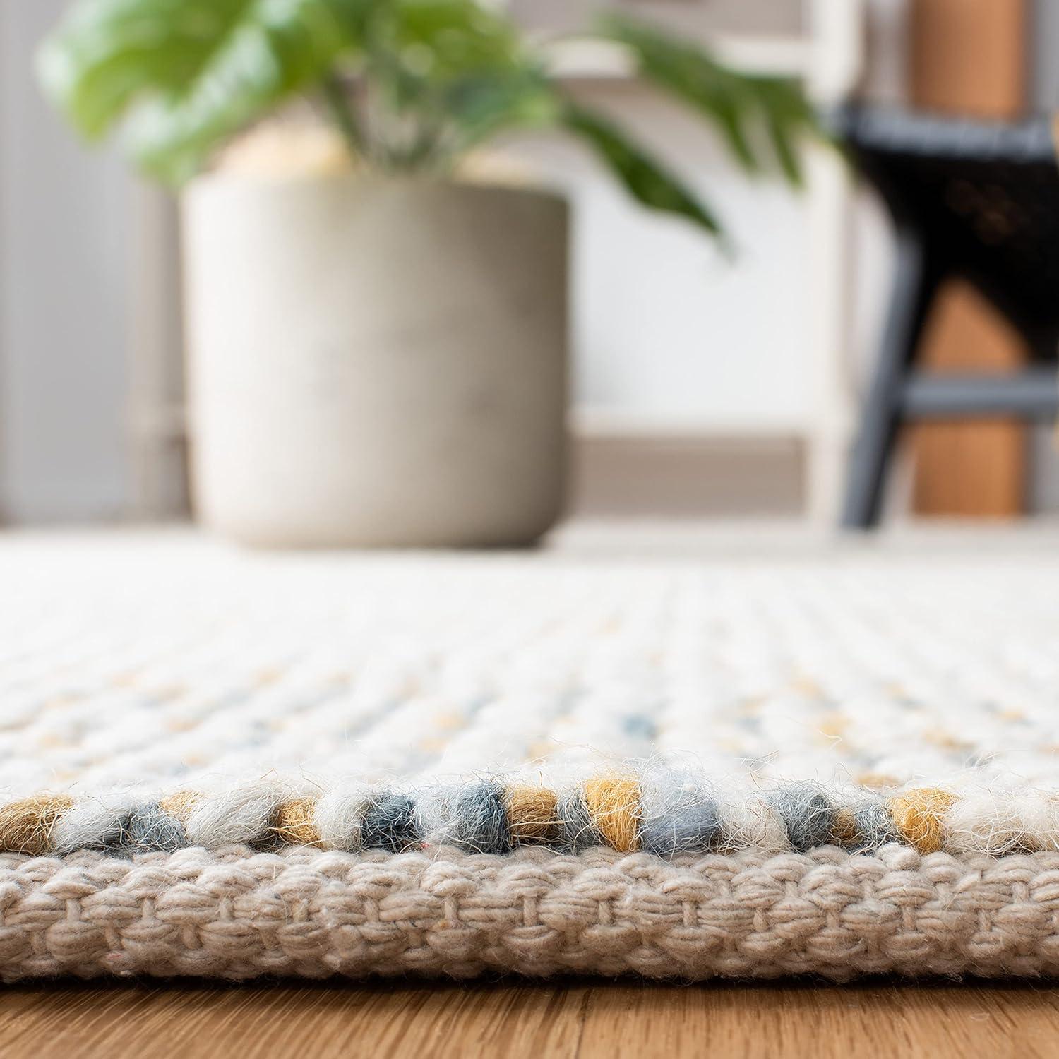 Latitude Run® Vermont Hand Woven Wool Solid Color Rug