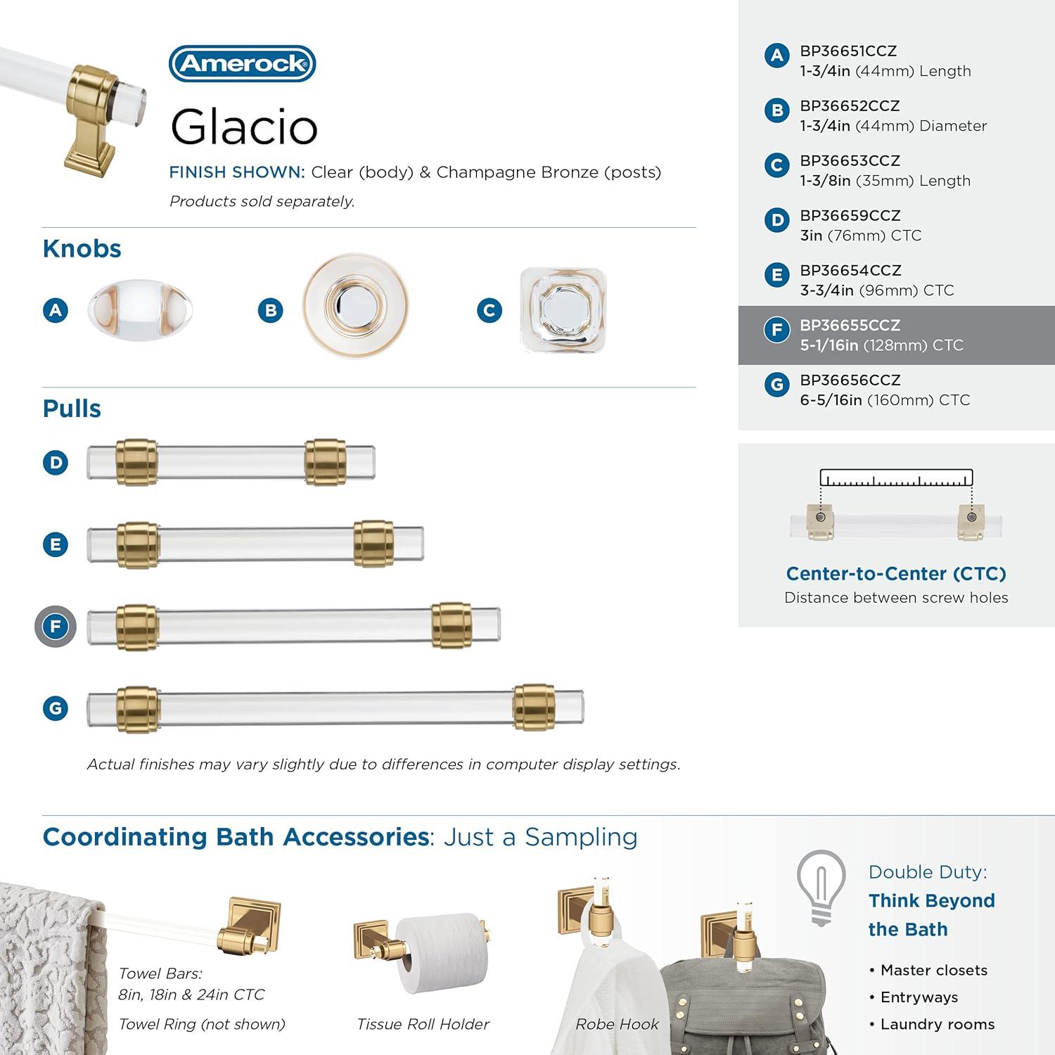 Glacio 5 1/16" Center to Center Bar Pull