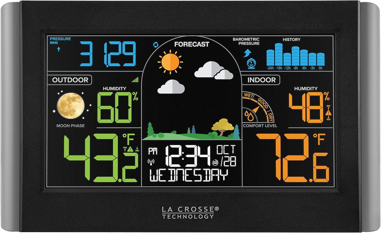 Wireless Color Weather Station with Humidity Sensor