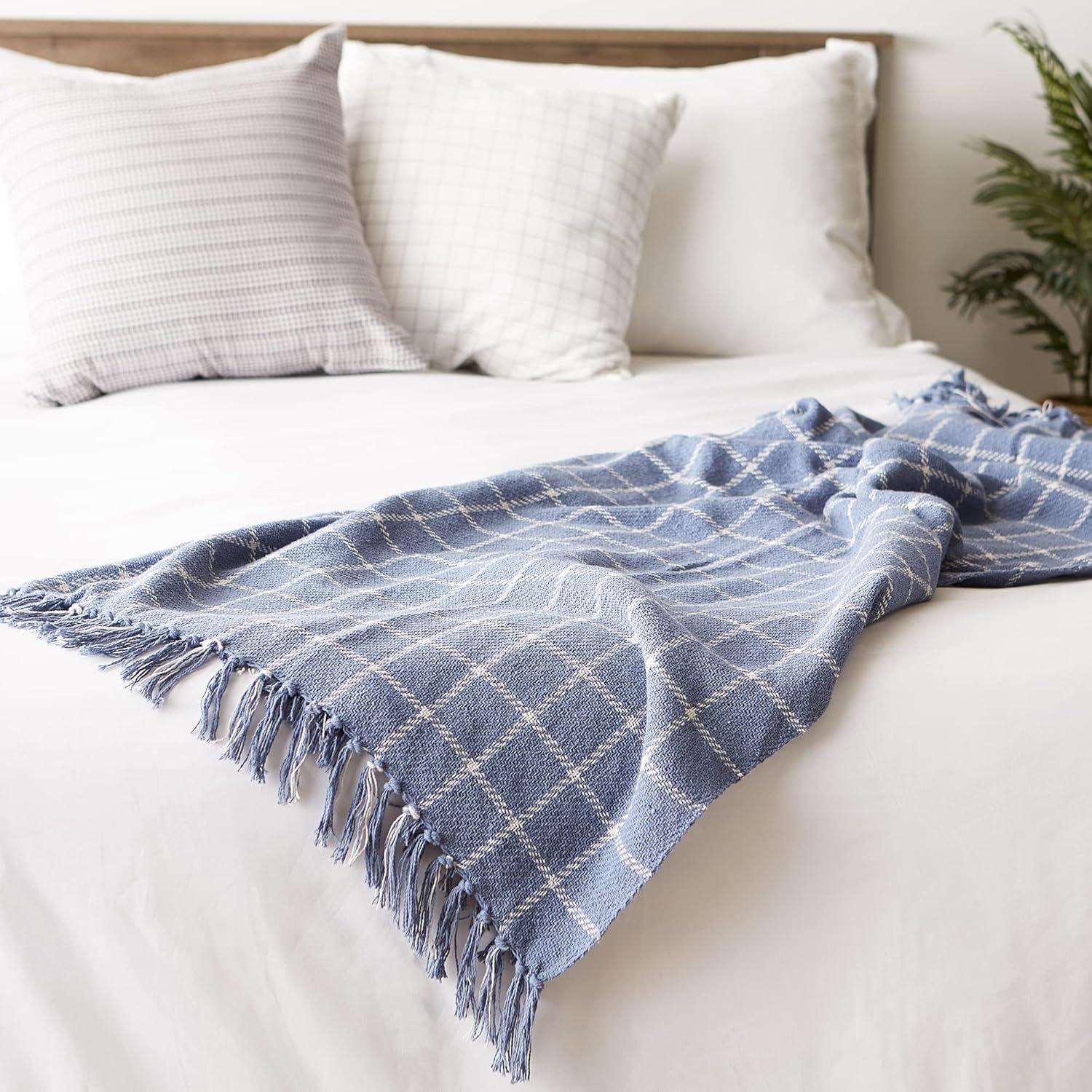 Design Imports Hand Woven Throw Blanket