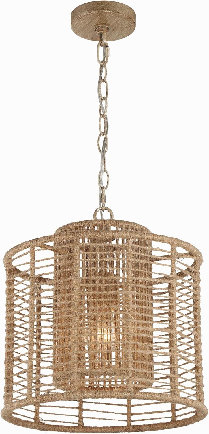 Crystorama Lighting Jayna 1 - Light Pendant in  Burnished Silver