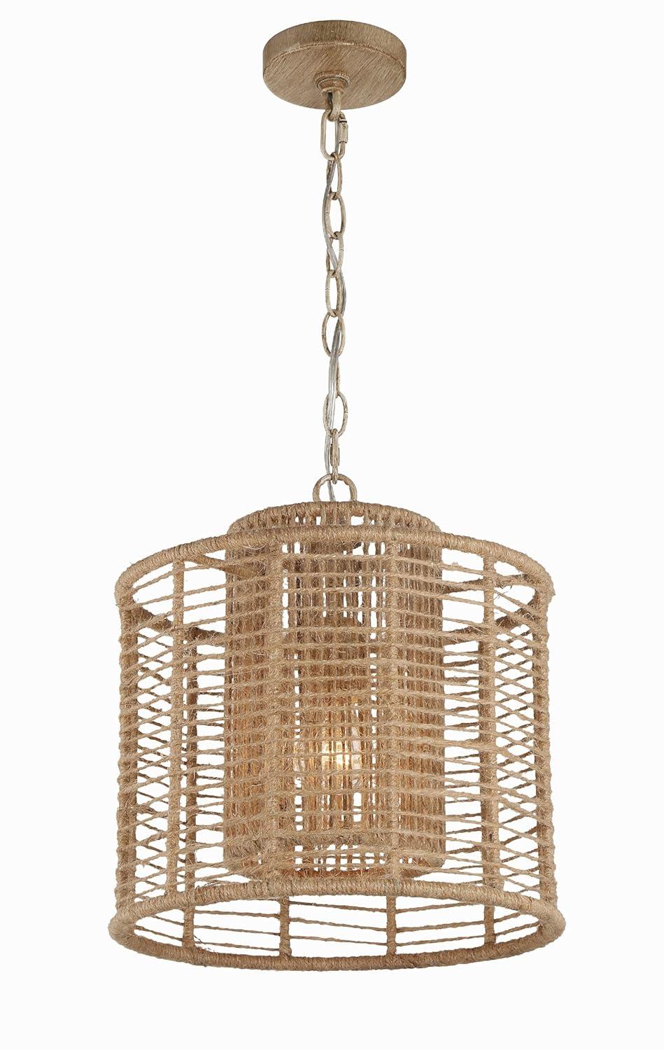 Crystorama Lighting Jayna 1 - Light Pendant in  Burnished Silver