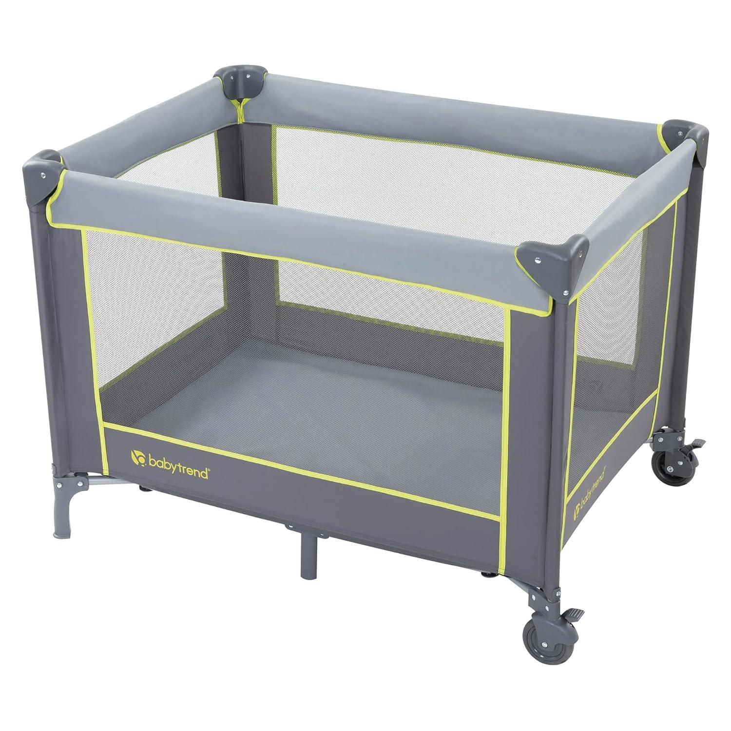 Baby Trend Portable Playard with Bassinet - Twinkle Lime