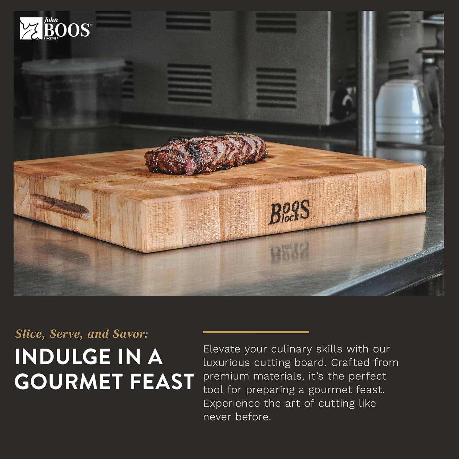 John Boos John Boos Chinese Cutting Board 3" End Grain Reversible