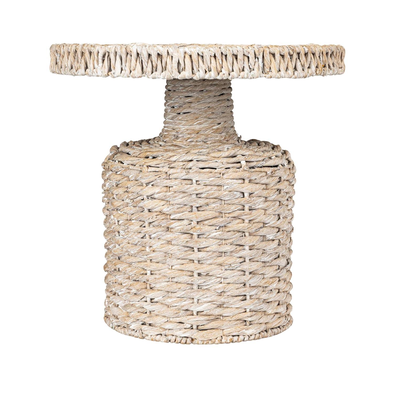 Rosecliff Heights Hand-Woven Water Hyacinth Table