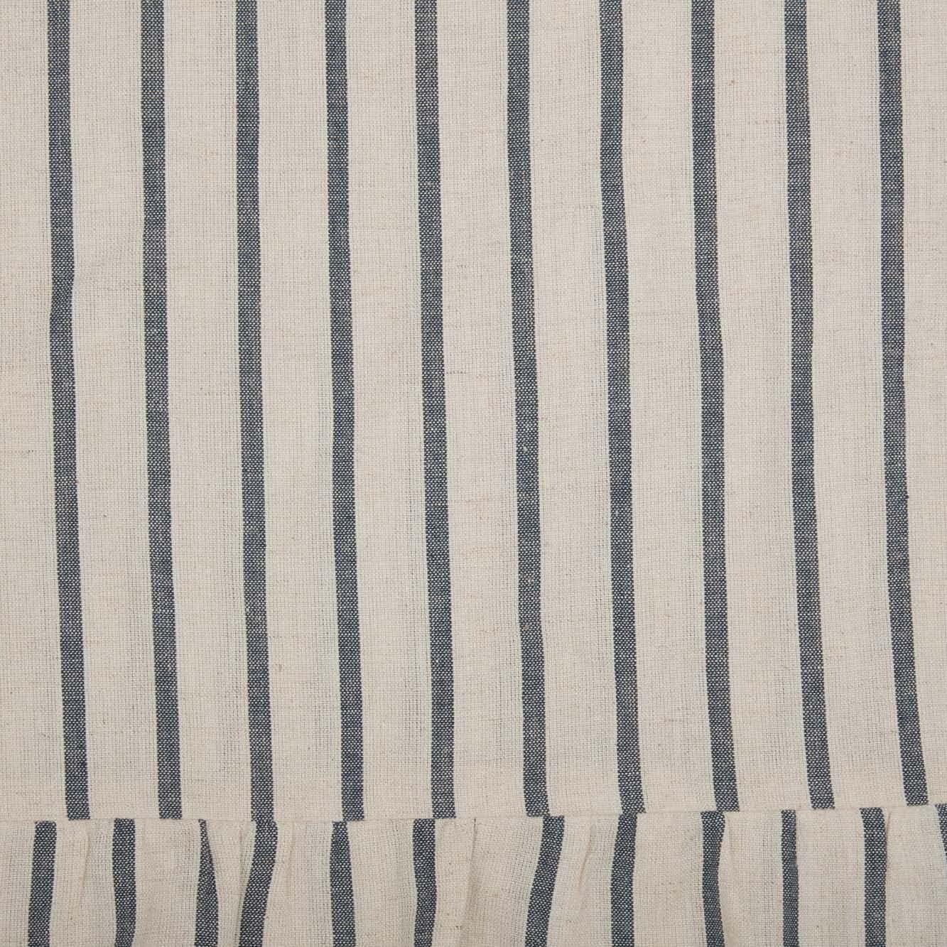 VHC Brands Kaila Vintage Farmhouse Bedroom Decor, Fabric Blue Stripe Euro Sham 26x26