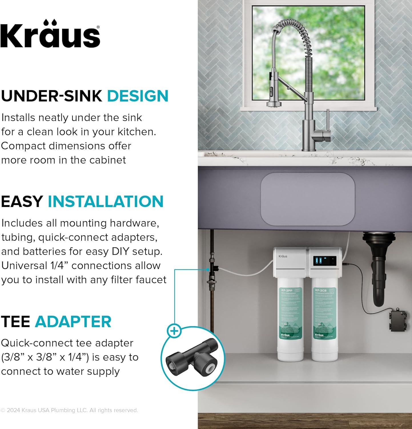 Oletto 2-in-1 Pull-Down Single Handle Kitchen Faucet