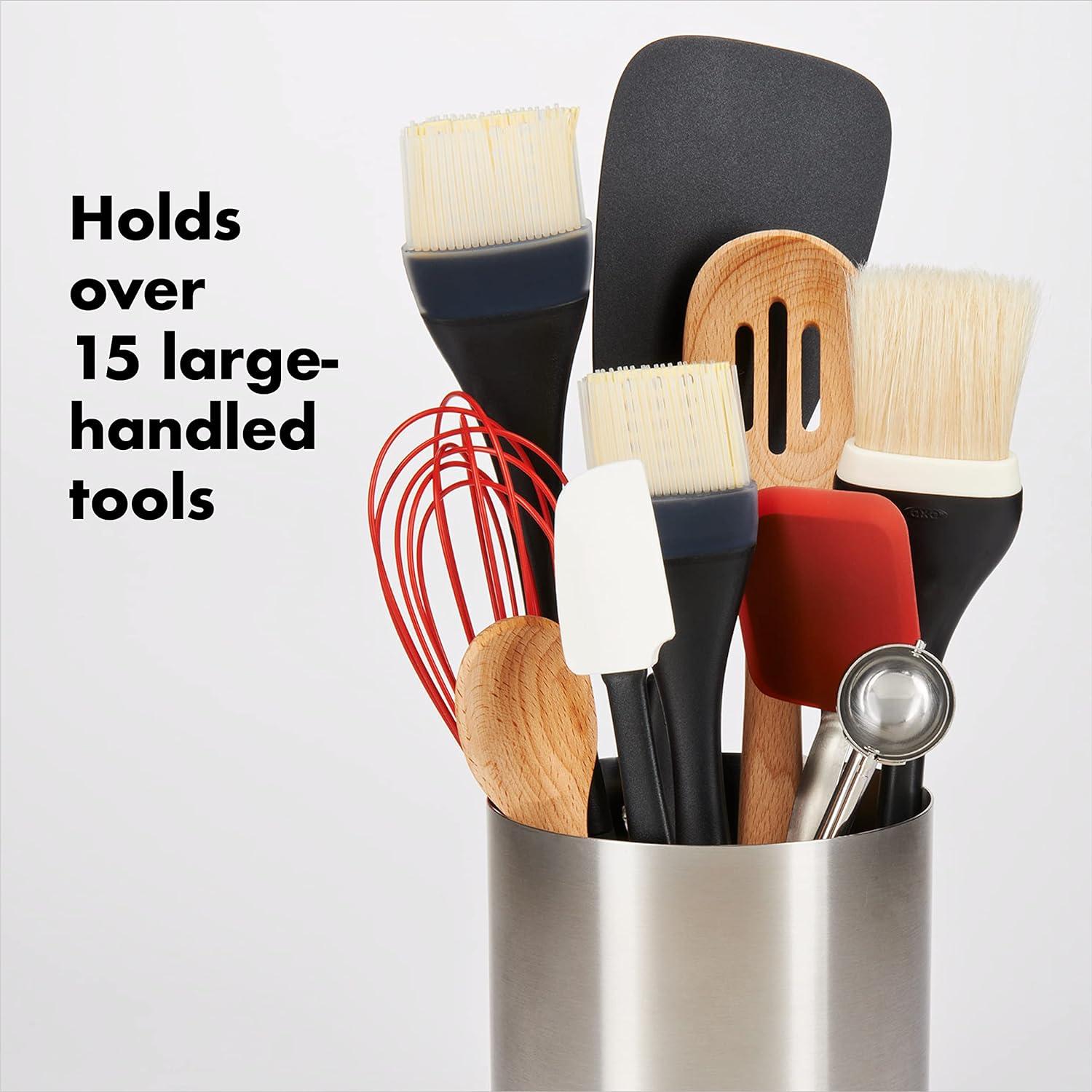 Stainless Steel Good Grips Rotating Utensil Holder - Organize Your Kitchen with Ease