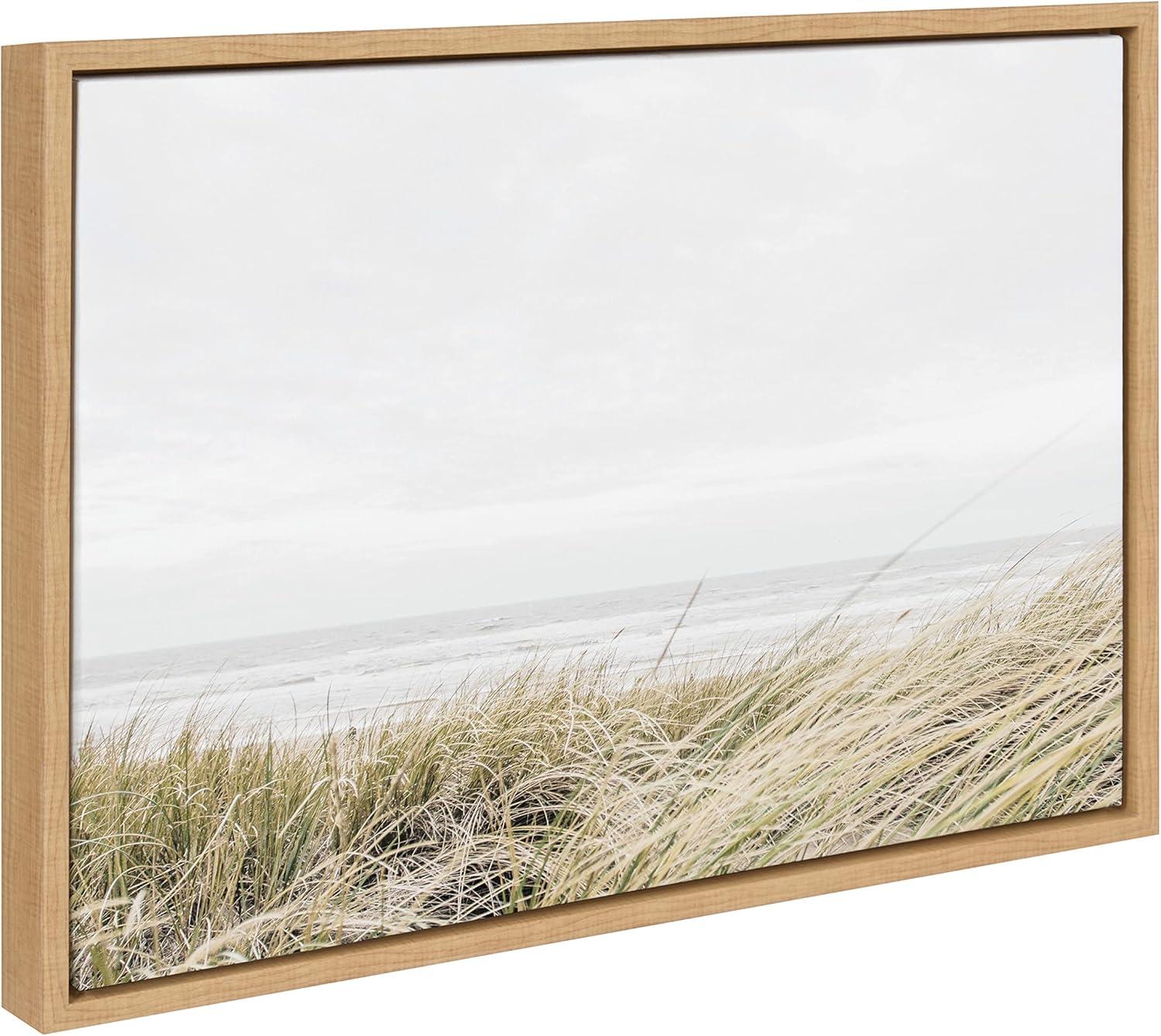 Kate and Laurel Sylvie East Beach Framed Canvas by Amy Peterson Art Studio