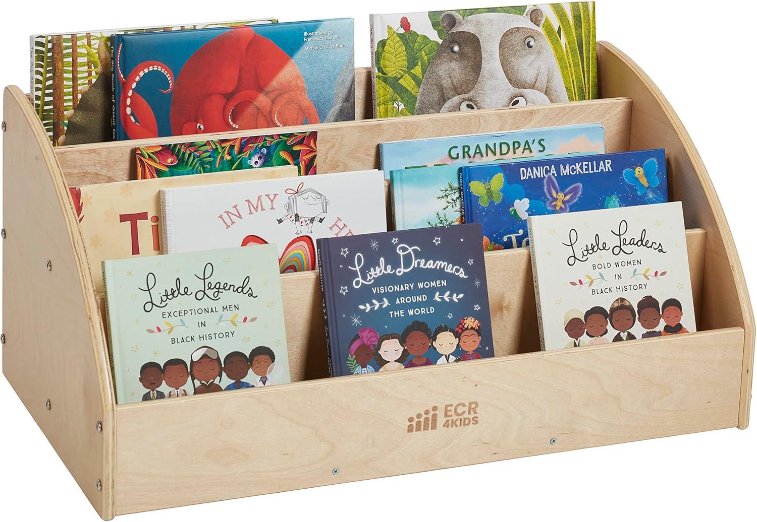 ECR4Kids Toddler Book Display, Beginner Bookshelf