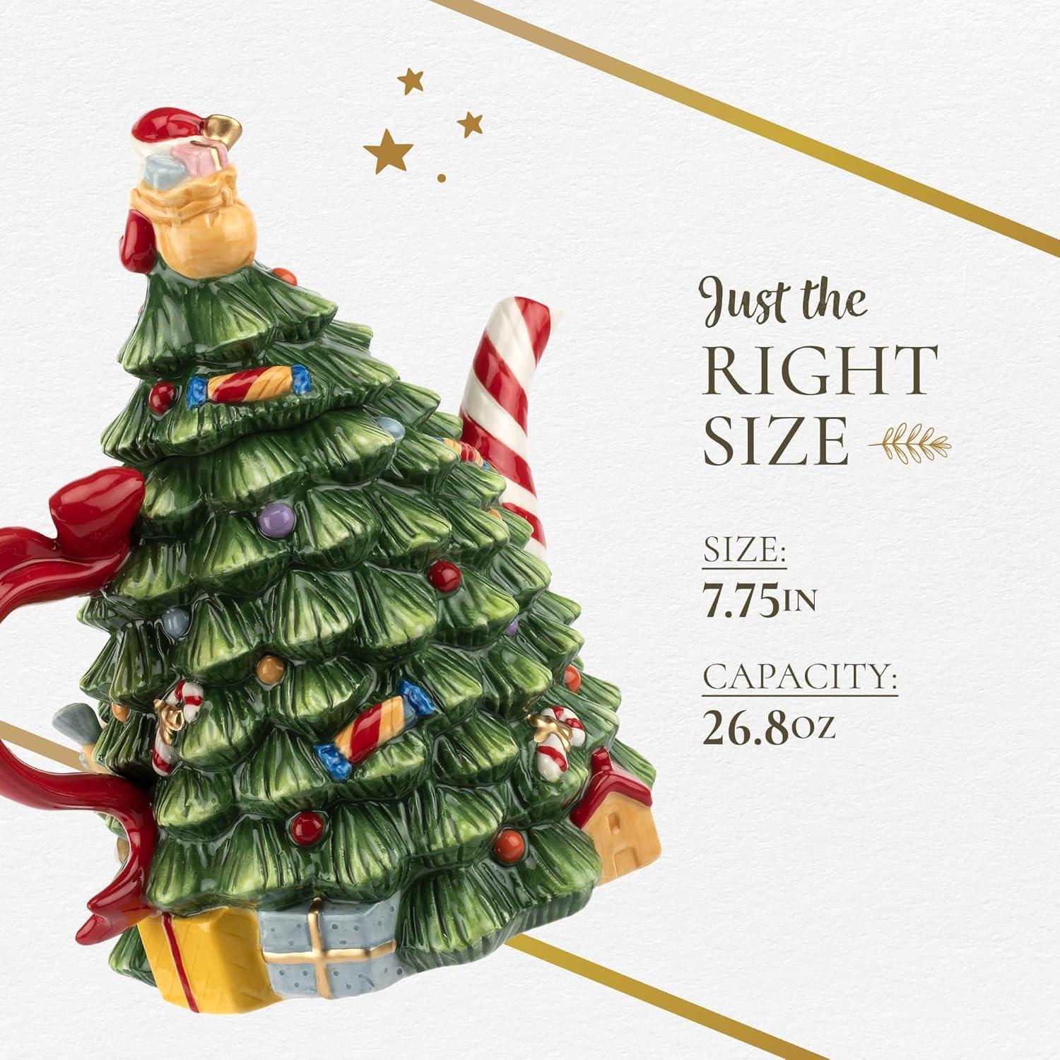 Spode Spode Christmas Tree Tree Teapot  7.75"