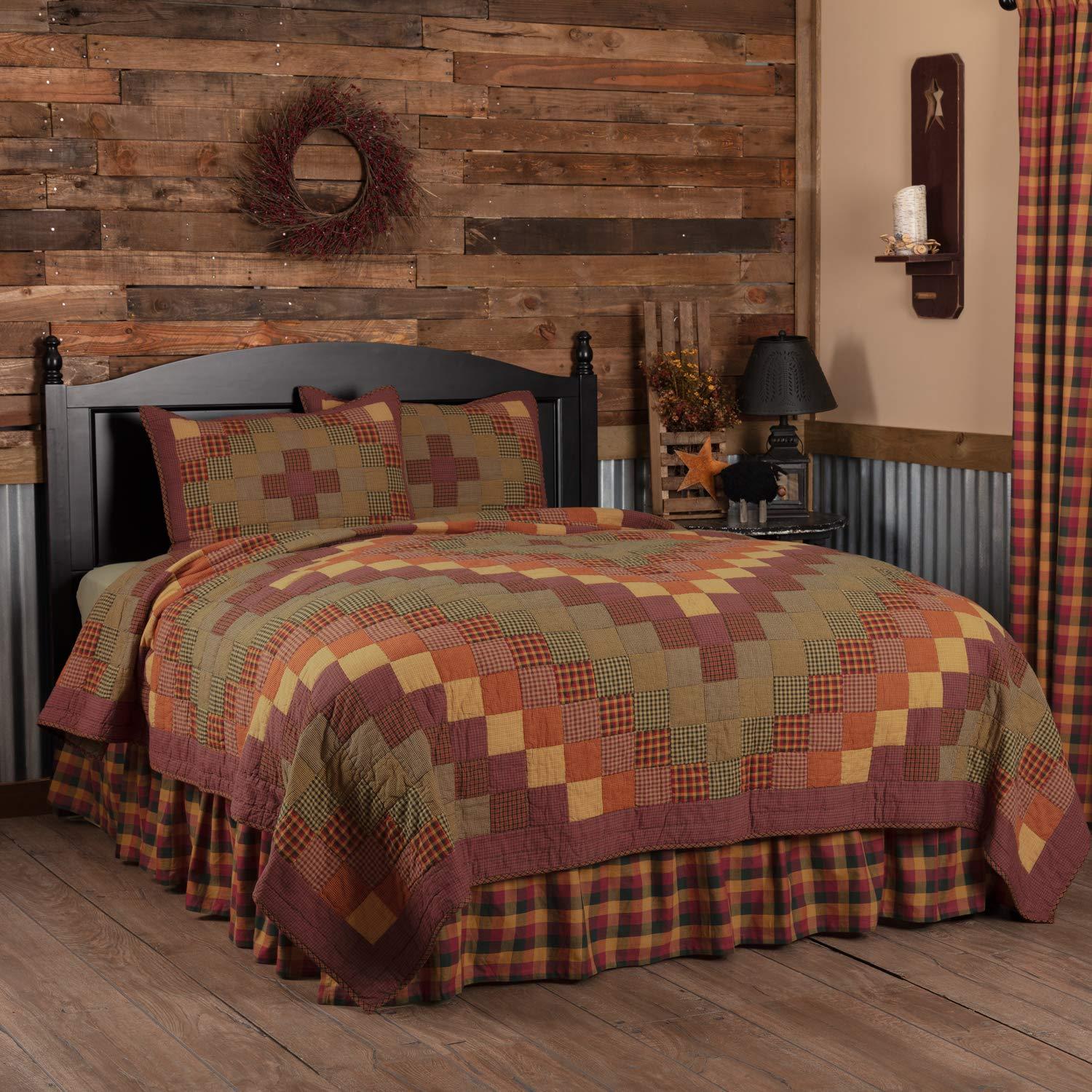 VHC Brands Heritage Farms American Traditional Cotton Patchwork Quilt Set