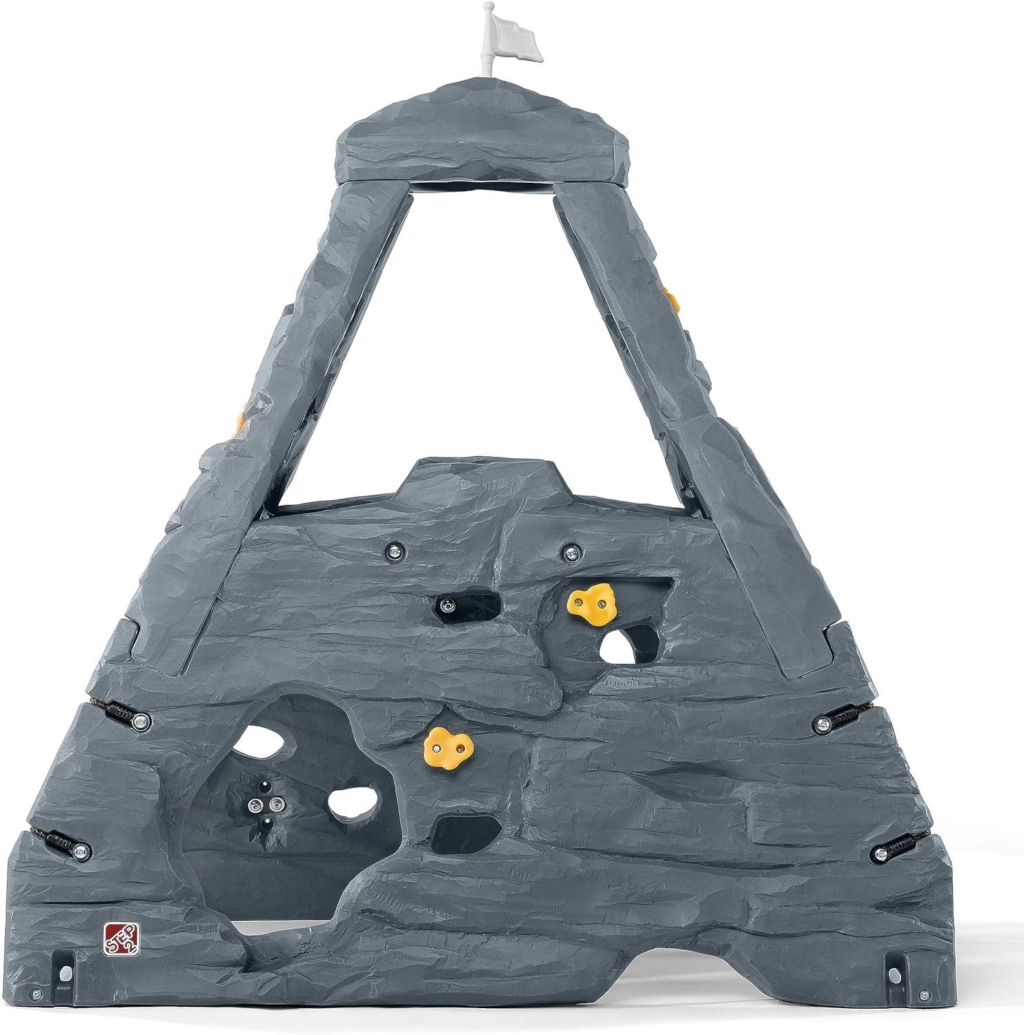 Gray 6.7 ft Kid's Outdoor Rock Climbing Wall Playset