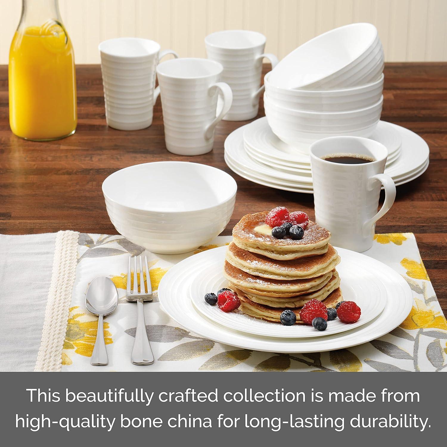 Mikasa Mikasa Ciara 16-Piece Bone China Dinnerware Set, Service for 4