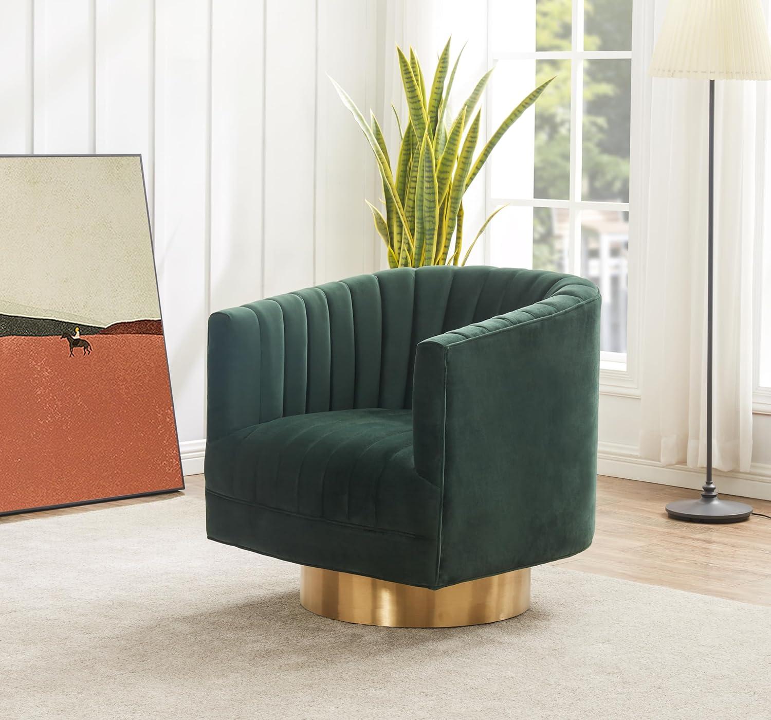 Josephine Swivel Barrel Chair  - Safavieh