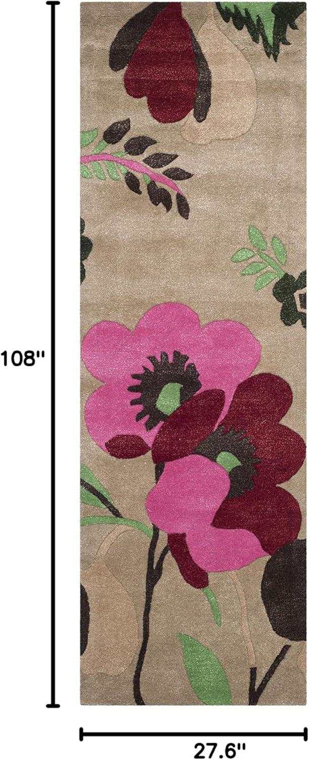 Bella Hand Tufted Wool Floral Rug