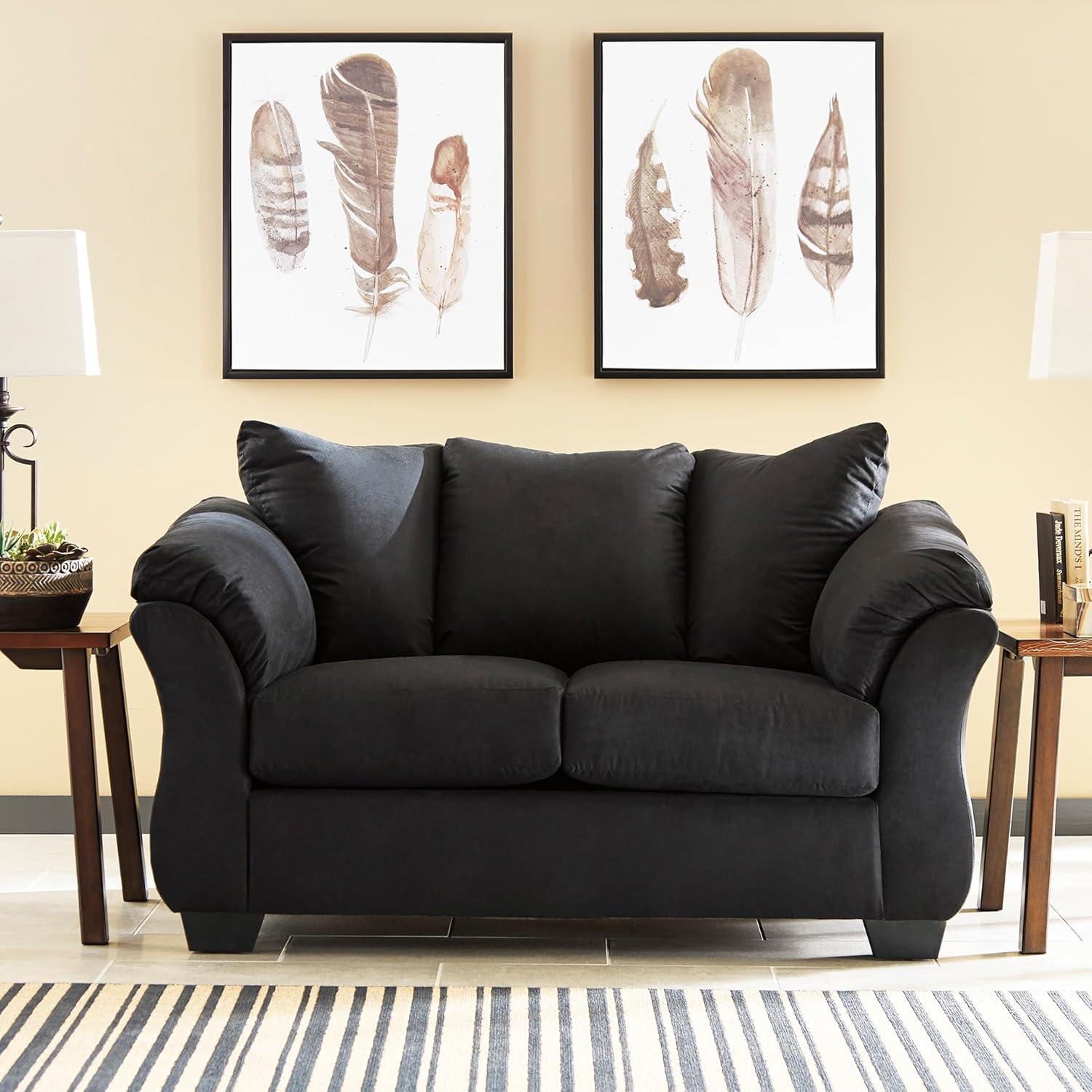 Signature Design by Ashley Darcy Loveseat in Black