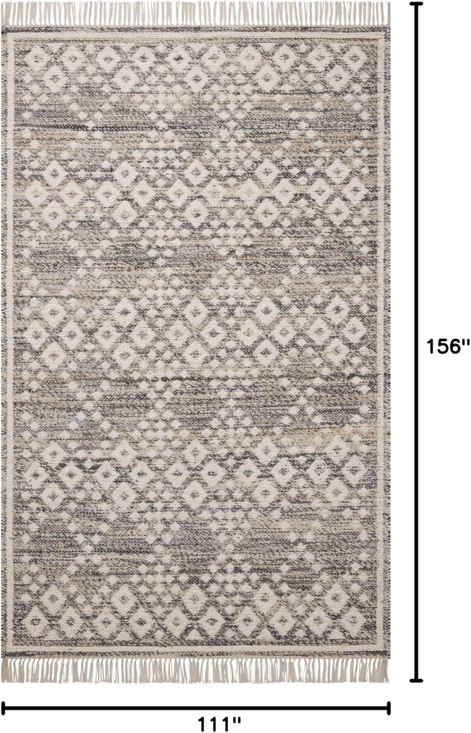 Angela Rose x Loloi Reversible Rivers Denim / Ivory Area Rug