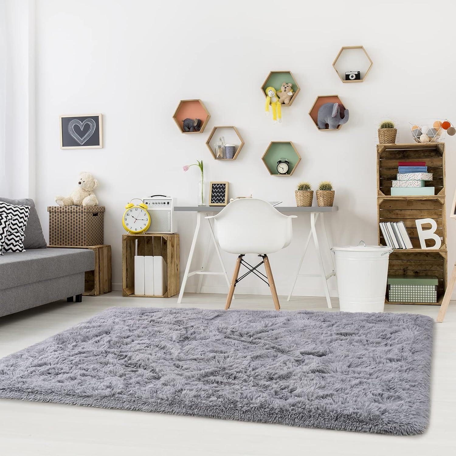 nuLOOM Cloud Shag Accent Rug, 3x5, Gray