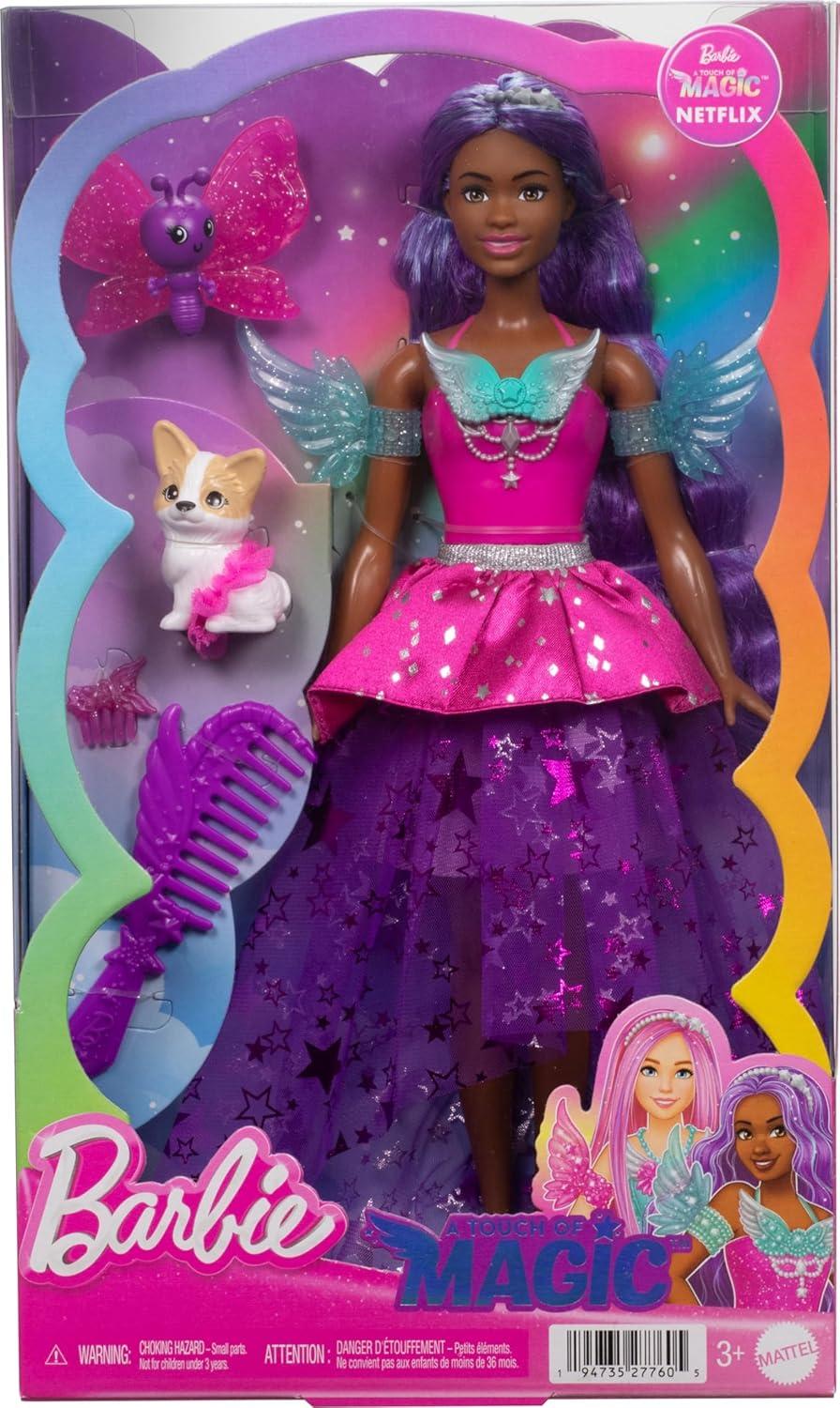 Barbie Doll with 2 Fantasy Pets, Barbie “Brooklyn” From Barbie A Touch of Magic