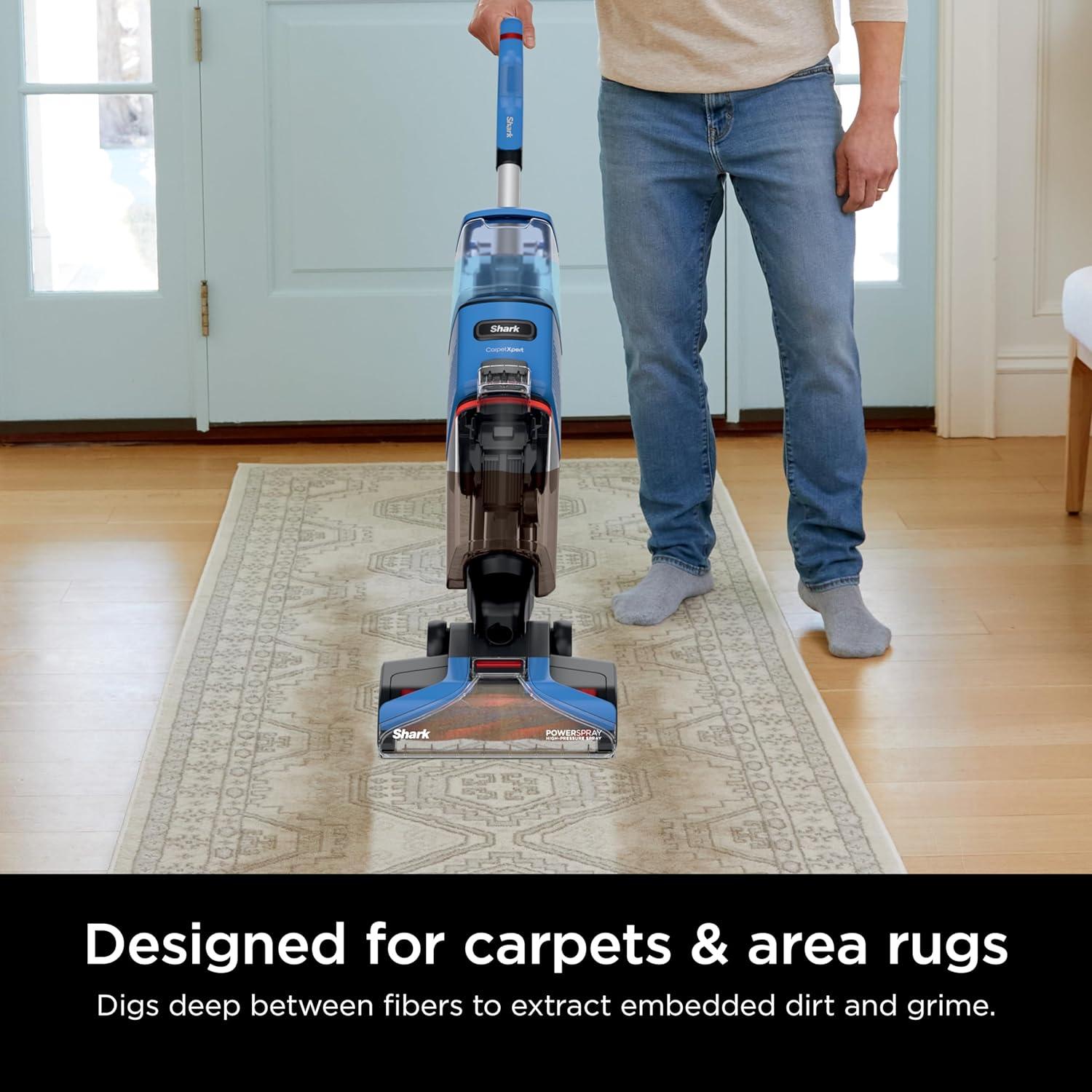 Shark CarpetXpert Blue Upright Carpet Shampooer with 30.4 oz Capacity