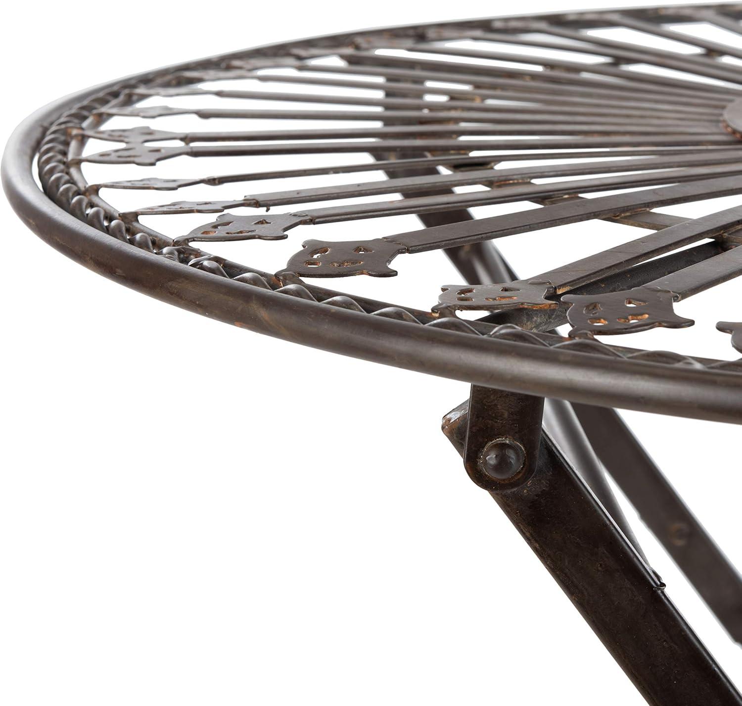 Belen Bistro Set, One Table And Two Chairs - Outdoor - PAT5020 - Unearthed Rust - Safavieh