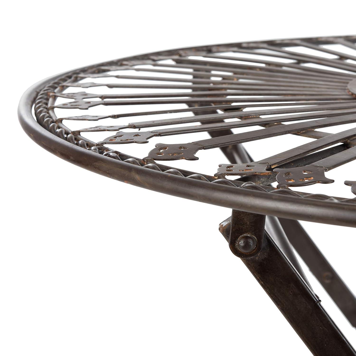 Belen Bistro Set, One Table And Two Chairs - Outdoor - PAT5020 - Unearthed Rust - Safavieh