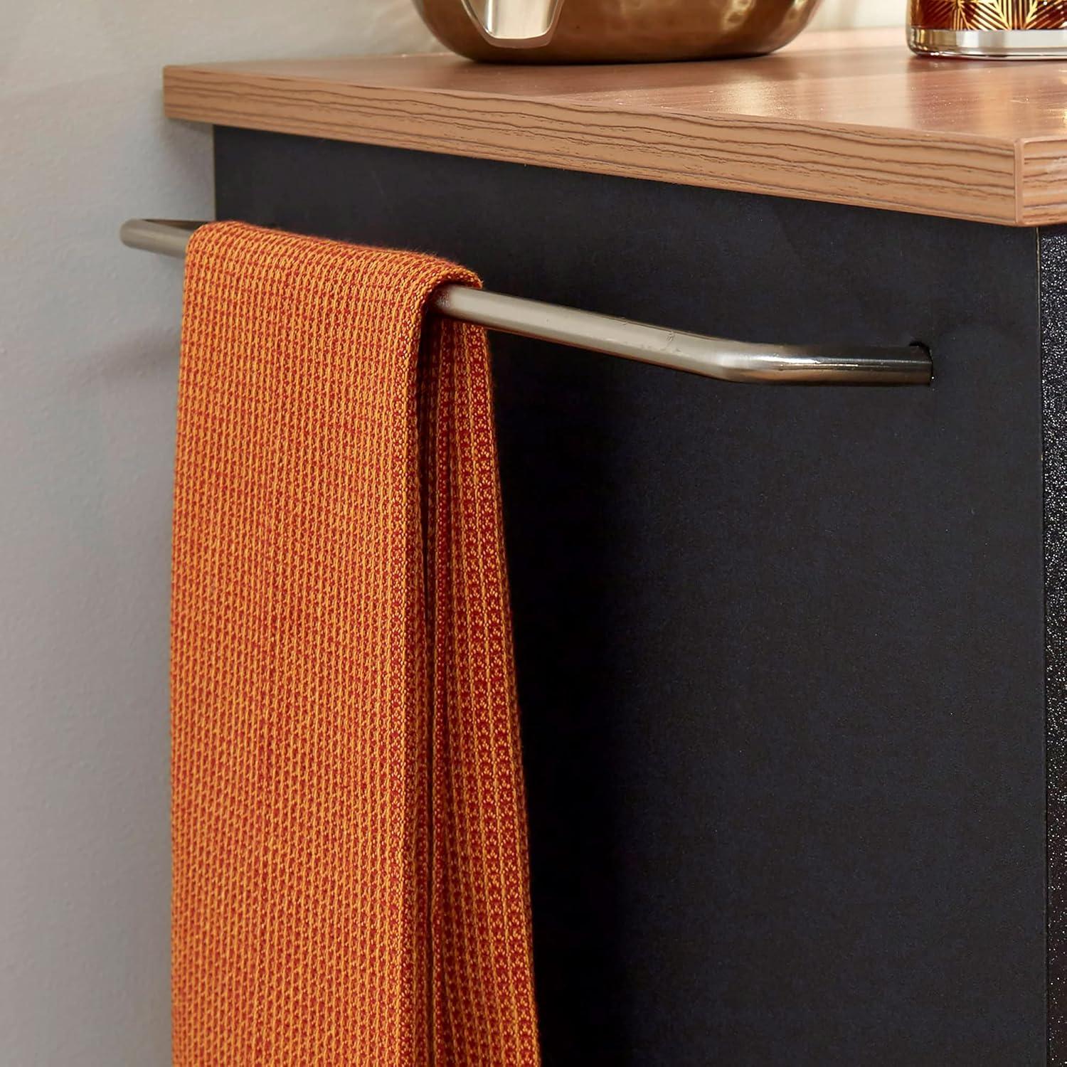 Homestyles Storage Plus Wood Kitchen Cart in Black