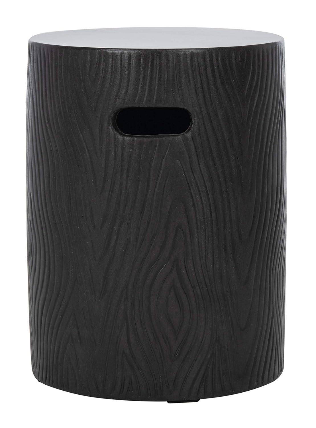 Trunk Accent Stool - Indoor/Outdoor - VNN1004 - Black - Safavieh