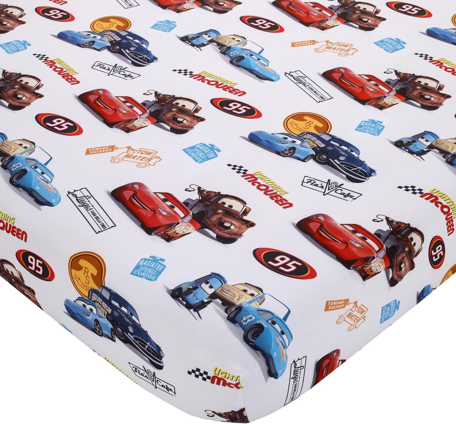 Disney Cars Radiator Springs Reversible Characters Toddler Bedding Set