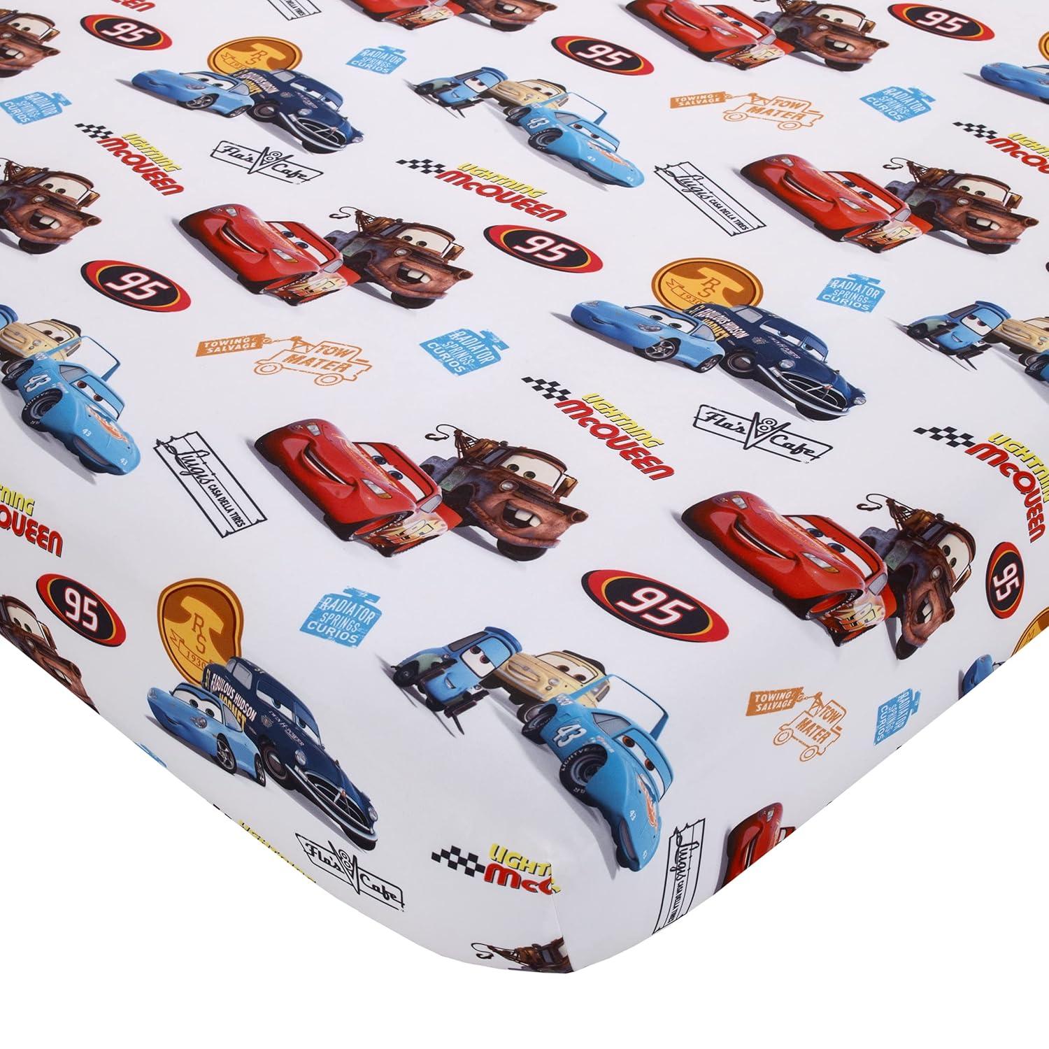 Disney Cars Radiator Springs Reversible Characters Toddler Bedding Set