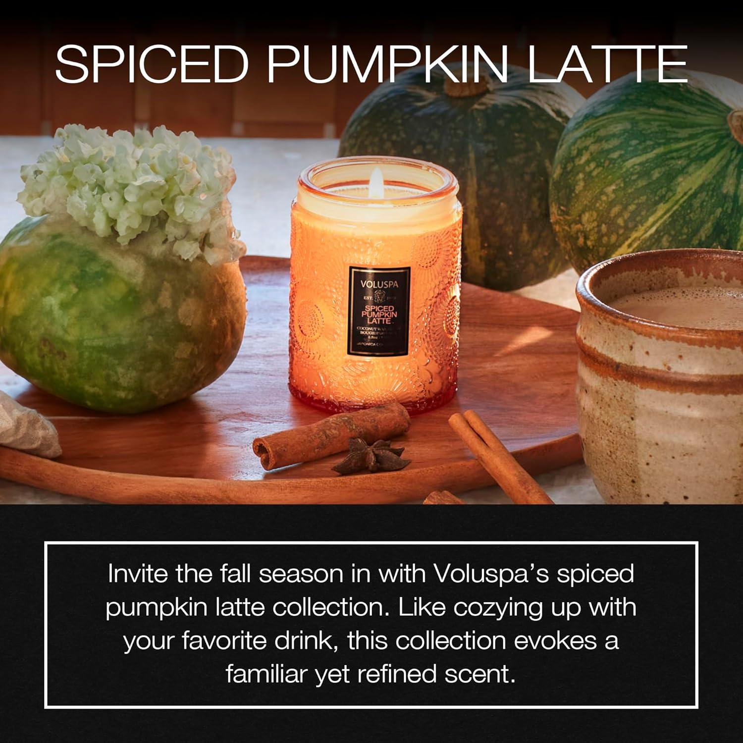 Voluspa Spiced Pumpkin Latte - Small , 5.5 oz Candle