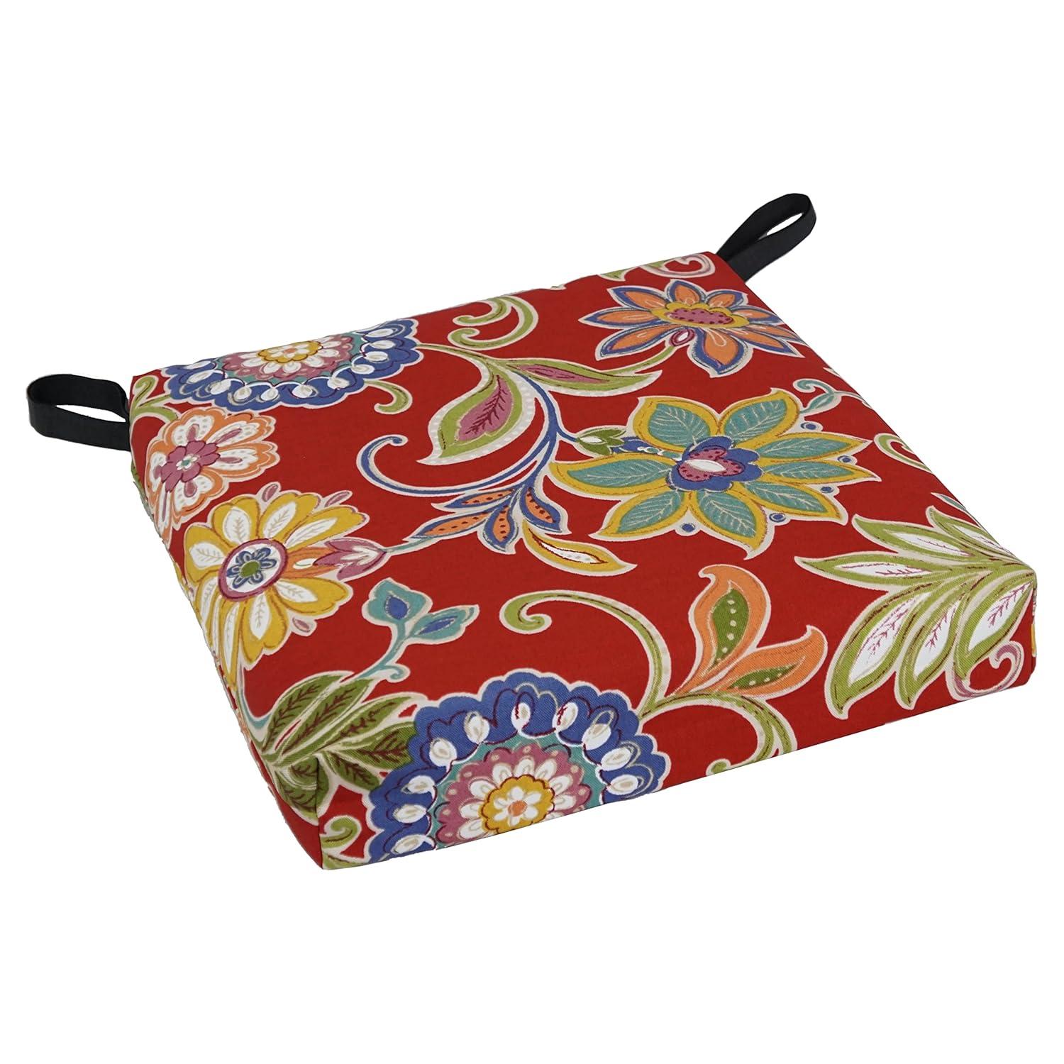 Blazing Needles Set of 4 Outdoor Chair Cushions, Alenia Pompeii