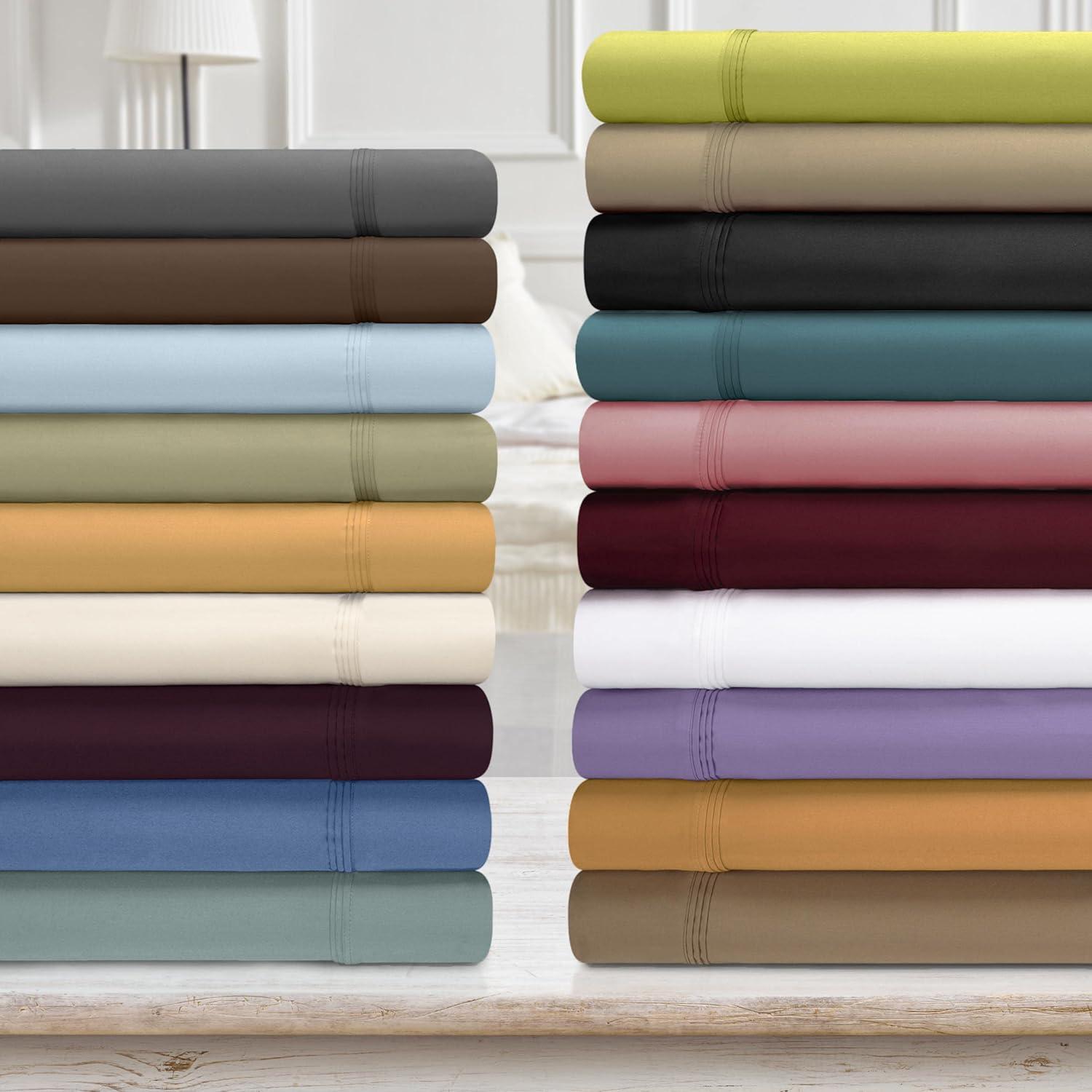 Egyptian Cotton Deep Pocket Solid 650 Thread Count Sheet Set