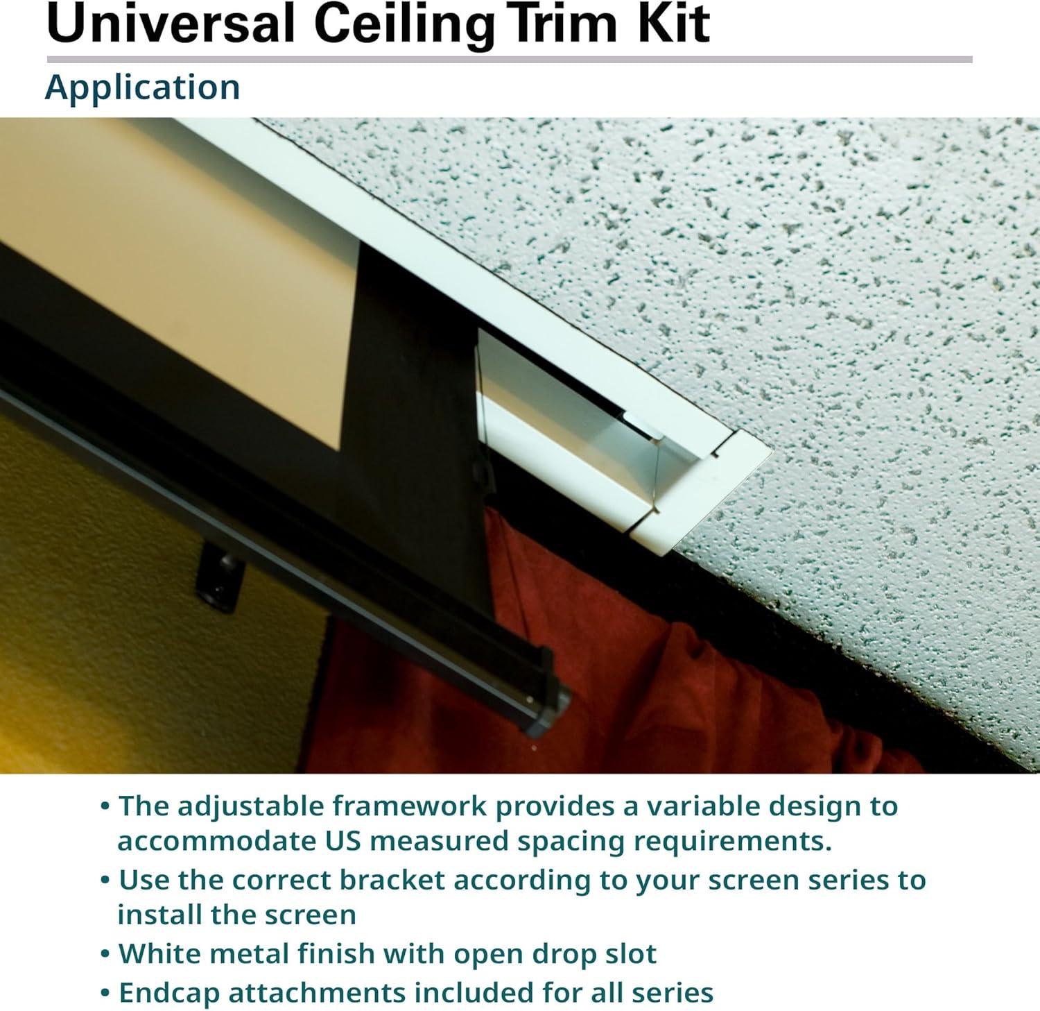 Elite Universal Black and White Ceiling Projector Mount Kit