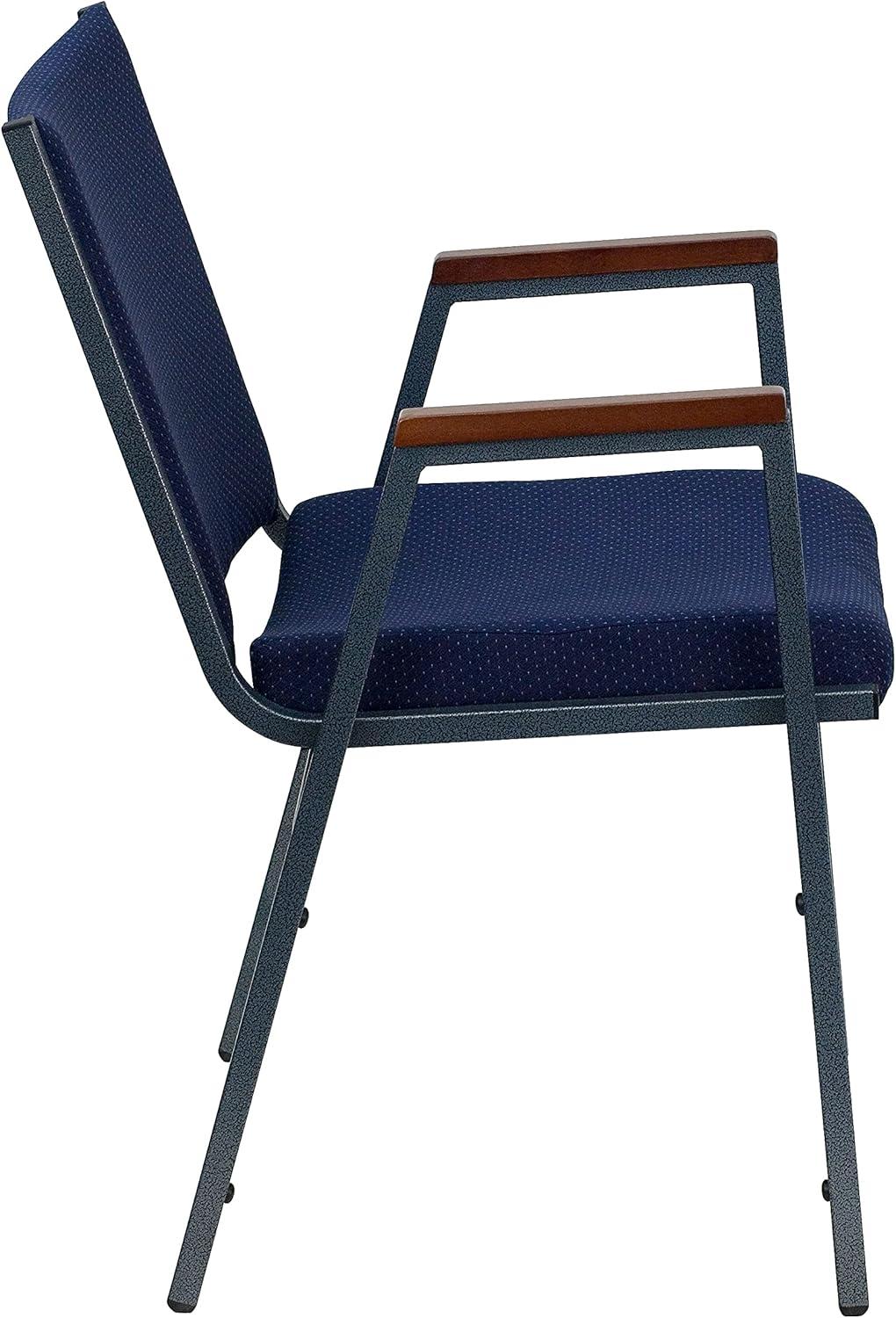 Flash Furniture Aliya Heavy Duty Stack Chair with Arms (Set of 4)